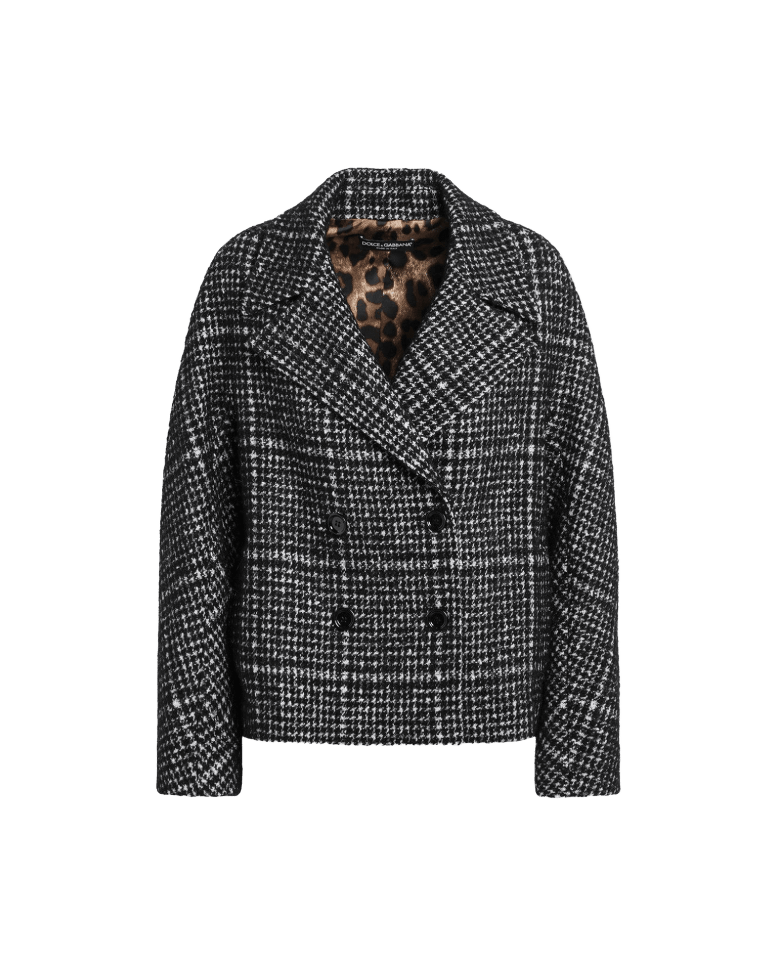 Dolce & Gabbana Dolce&Gabbana Black/White Houndstooth Jacket Glam Steals