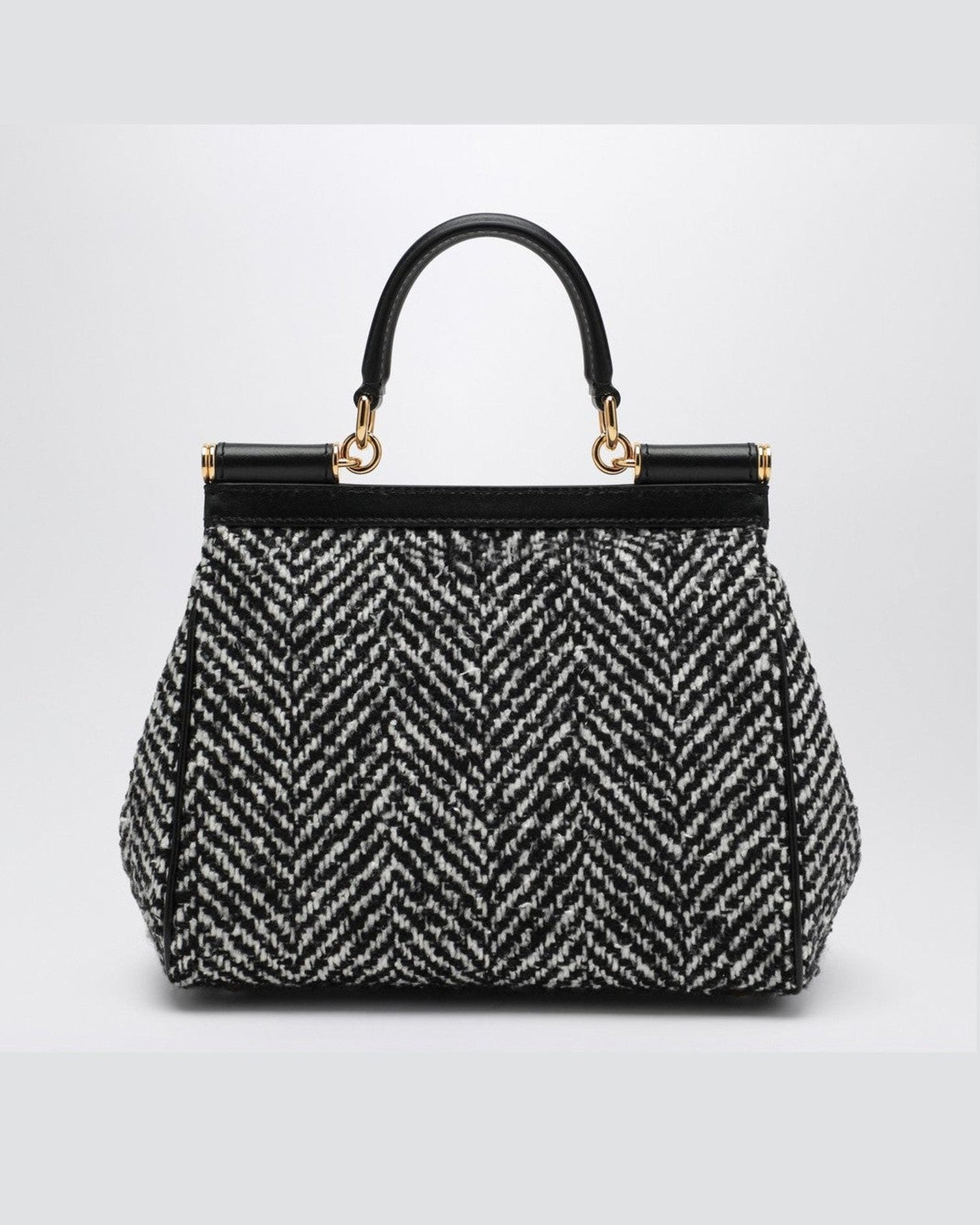 Dolce & Gabbana Dolce&Gabbana Chevron fabric handbag Sicily medium Glam Steals