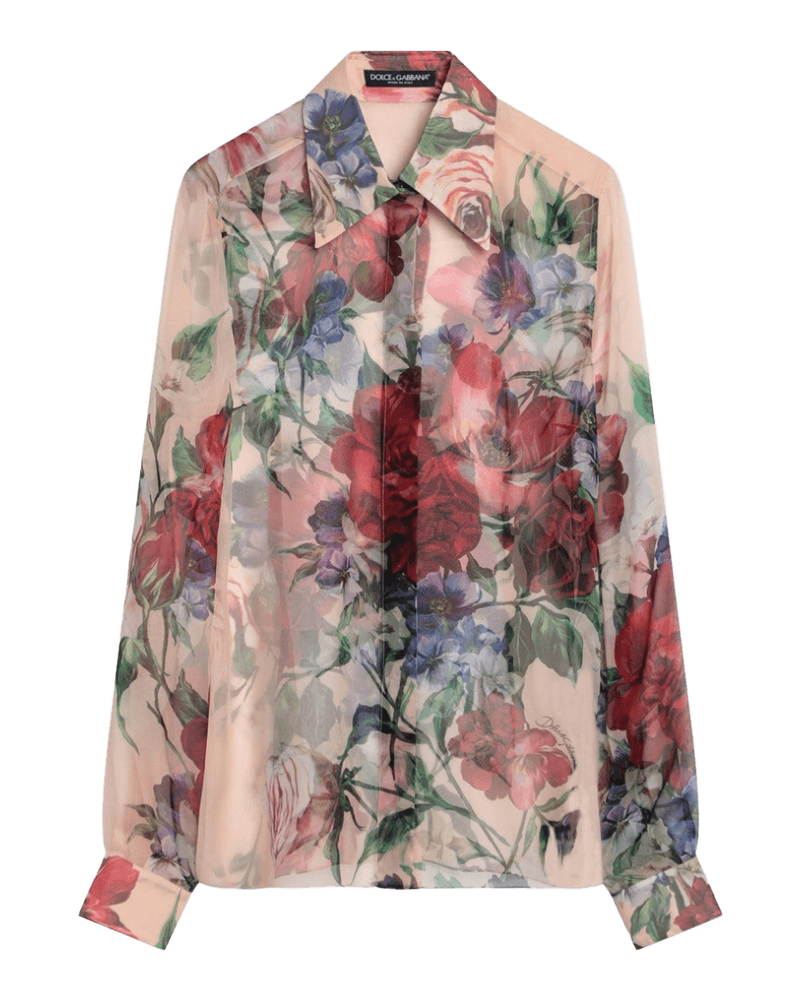 Dolce & Gabbana Dolce & Gabbana Floral-print silk shirt Glam Steals