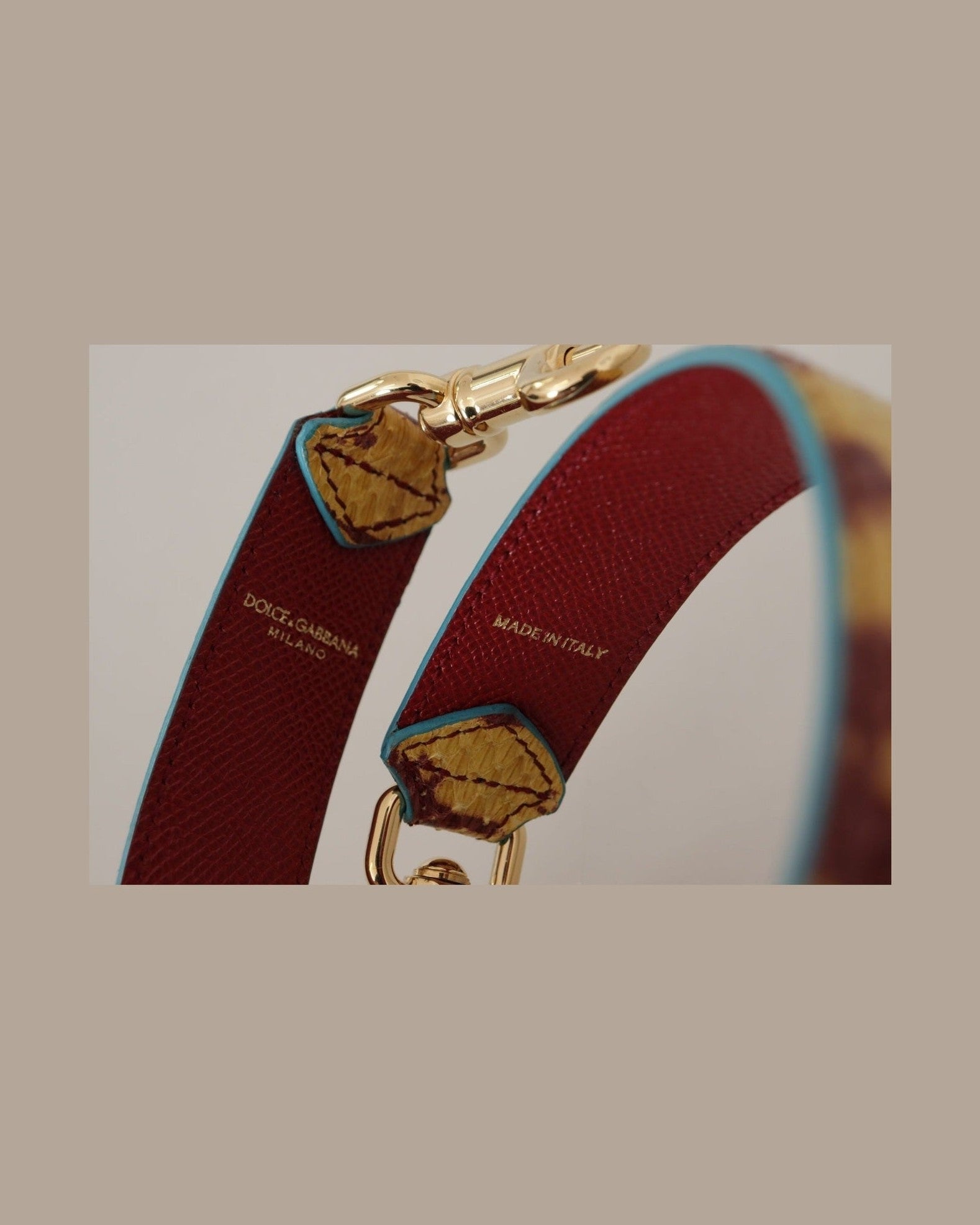 Dolce & Gabbana Elegant Ayers Leather Bag Strap Glam Steals