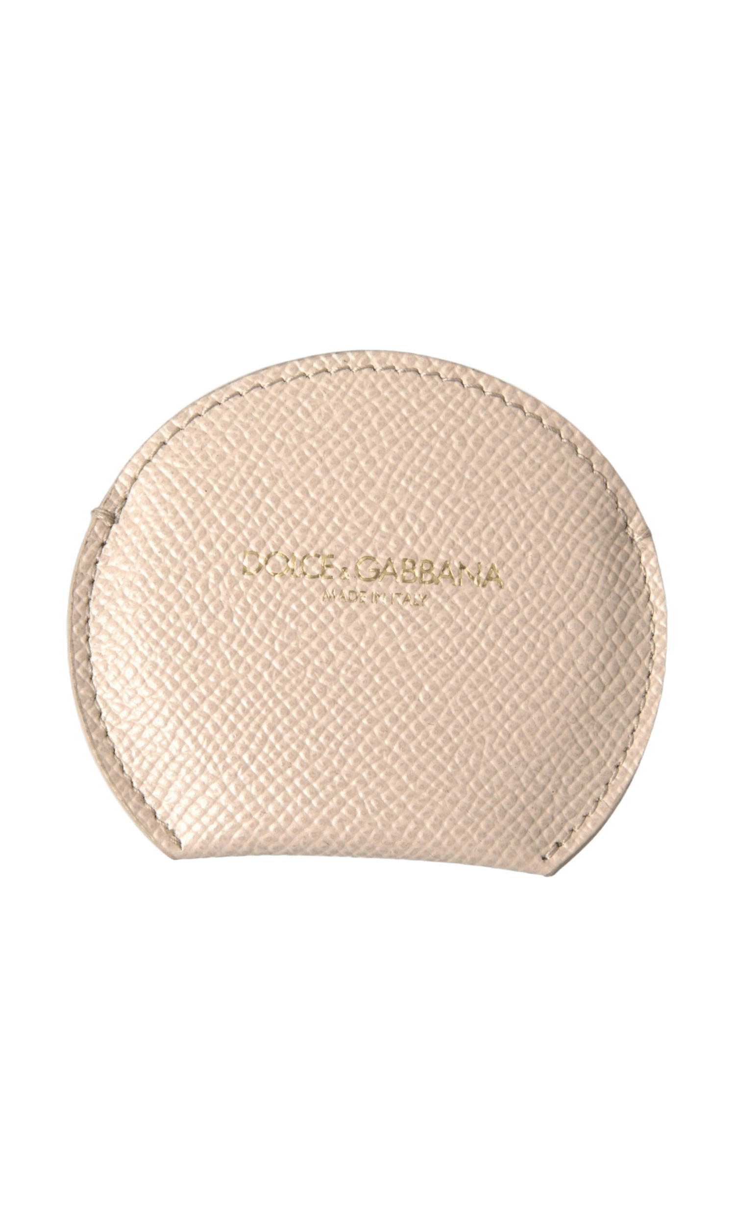 Dolce & Gabbana Elegant Calfskin Leather Hand Mirror Holder Glam Steals