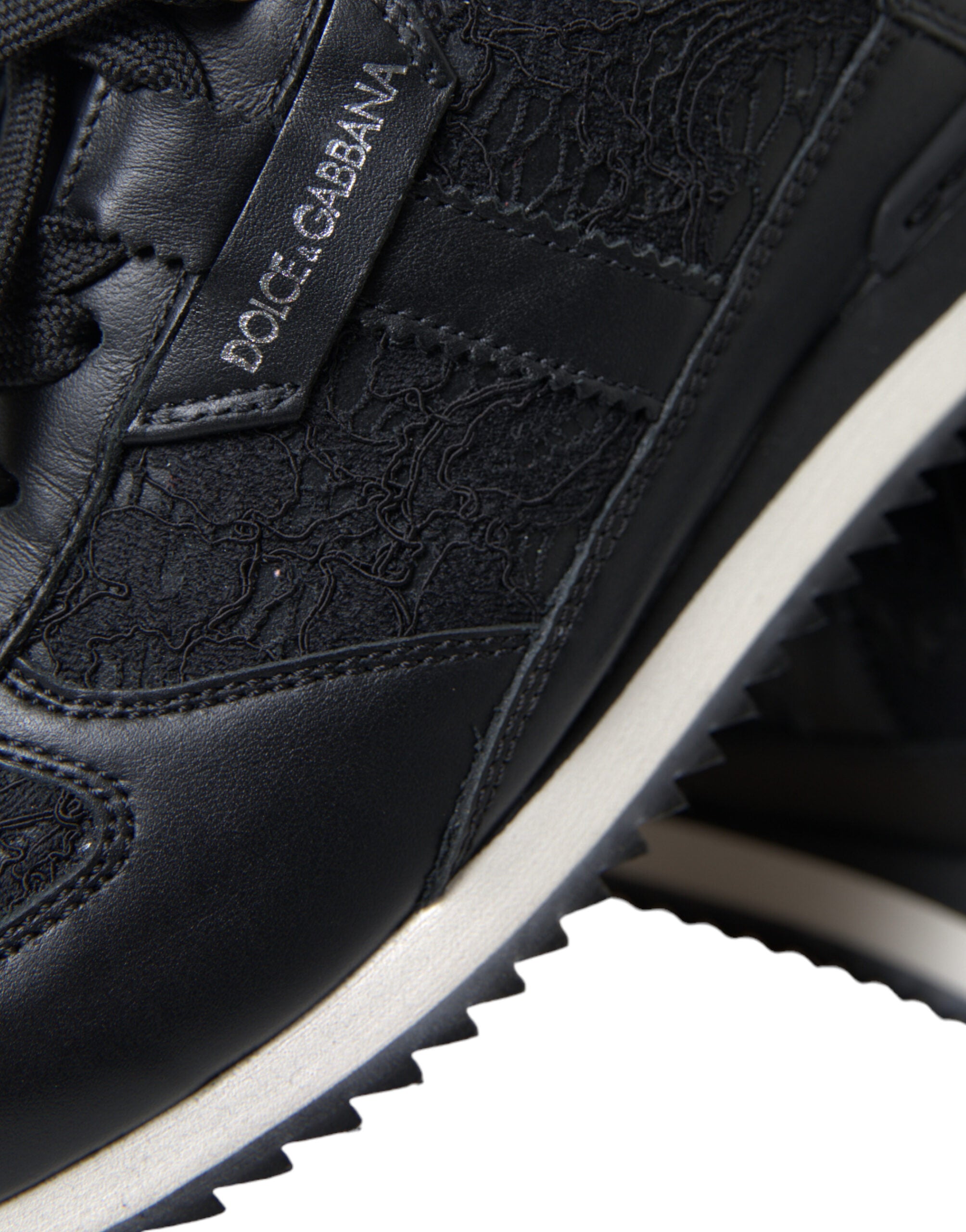 Dolce & Gabbana Elegant Classic Black Sneakers Glam Steals