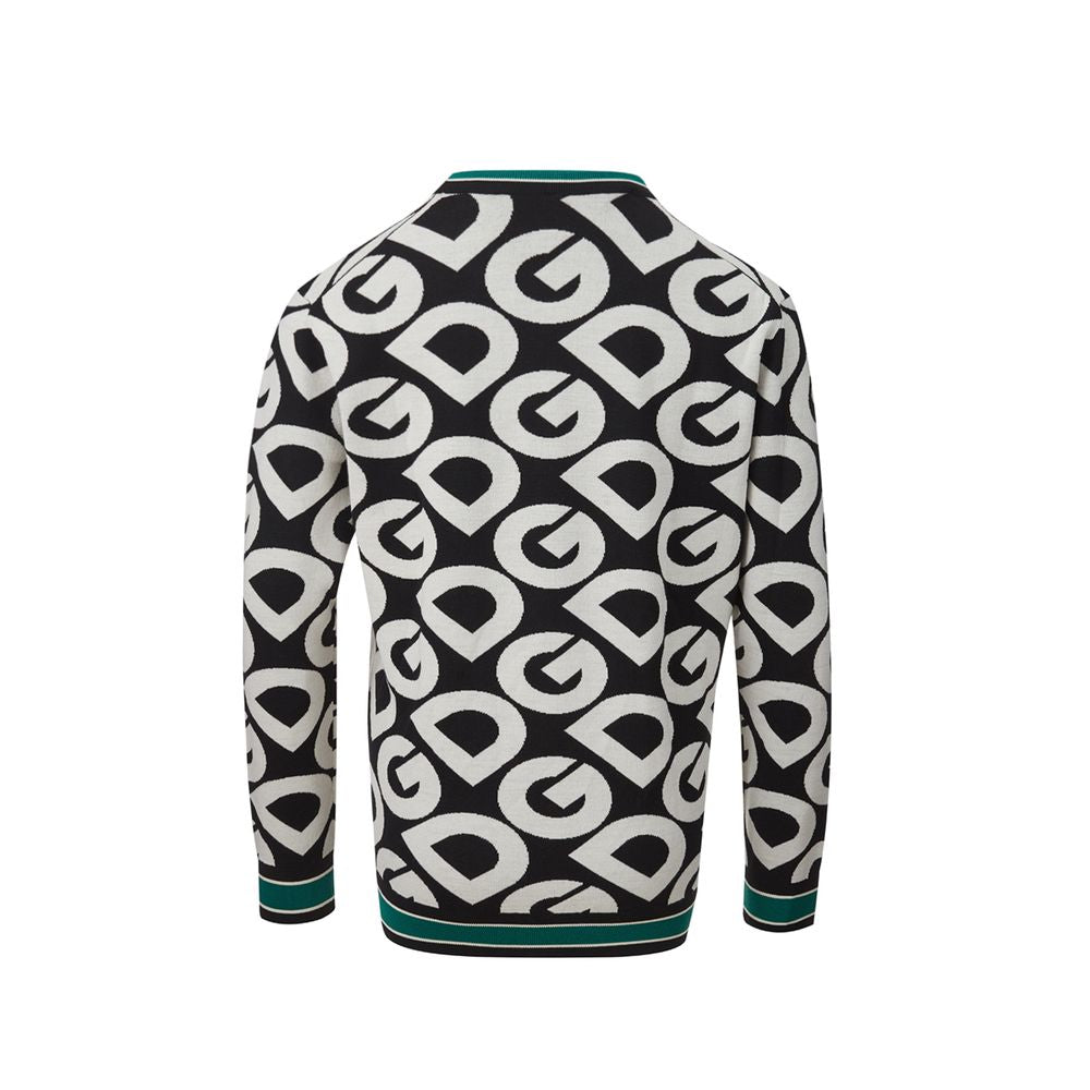 Dolce & Gabbana Elegant Cotton Sweater For Sophisticated Black Style Glam Steals