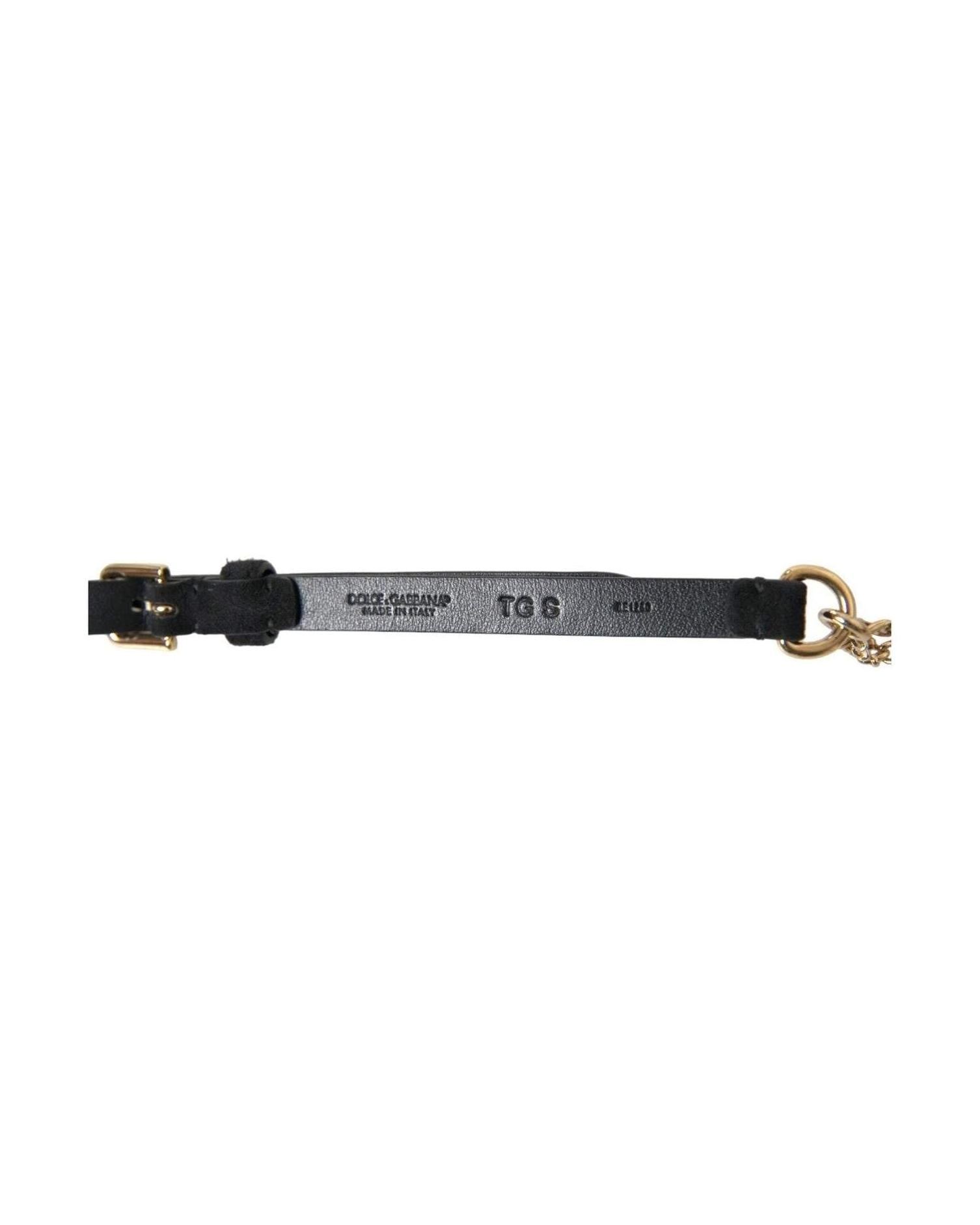 Dolce & Gabbana Elegant Crystal Bounce Leather Waist Belt Glam Steals
