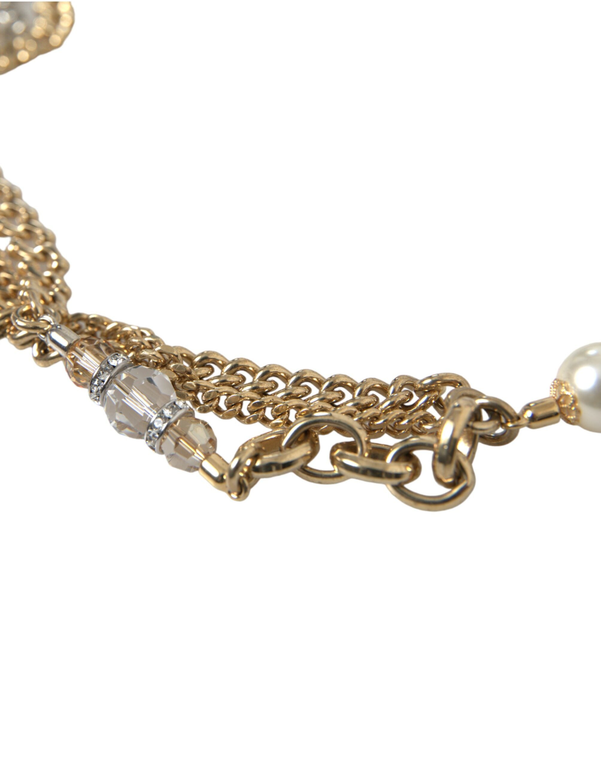 Dolce & Gabbana Elegant Crystal Bounce Waist Belt Glam Steals