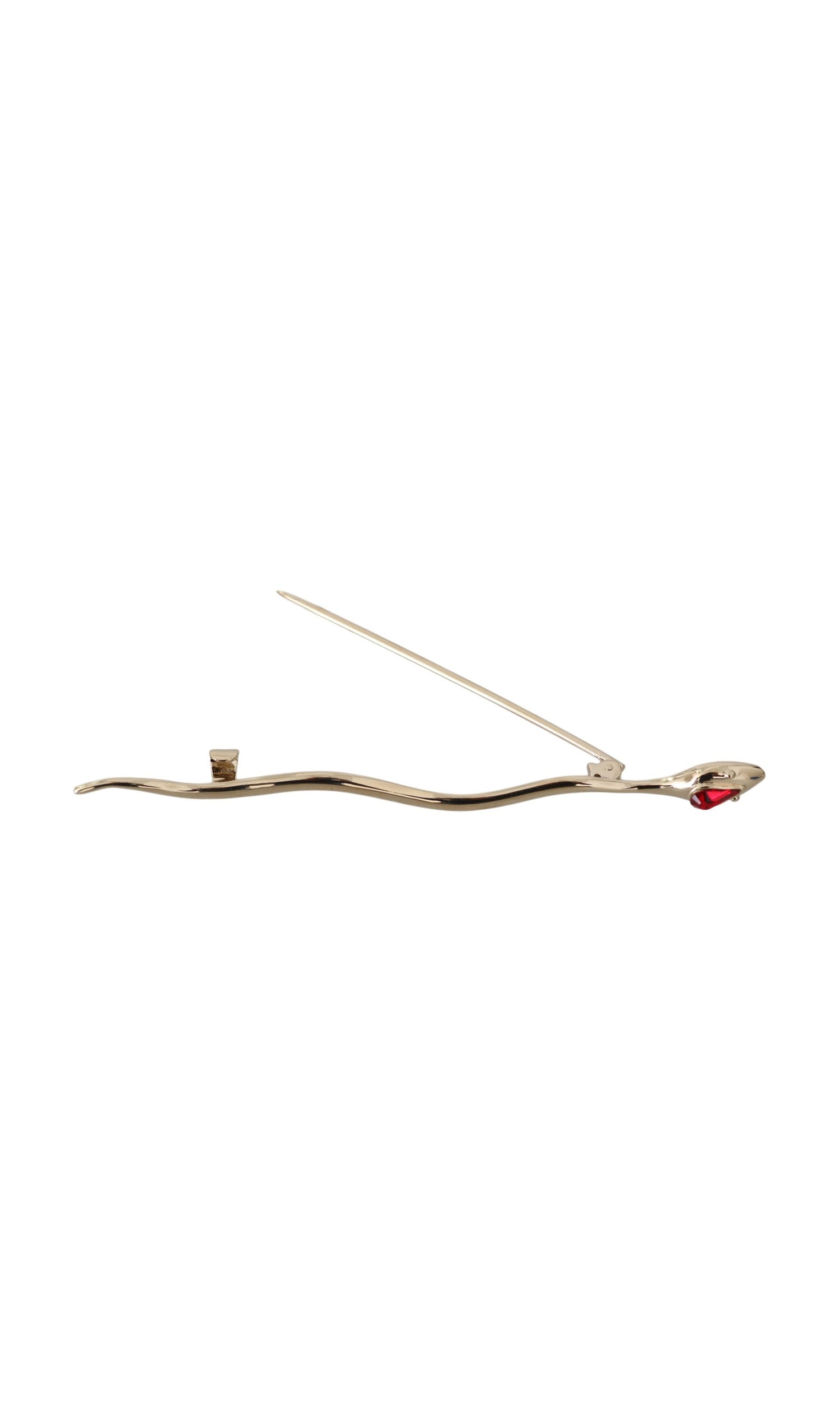 Dolce & Gabbana Elegant Crystal Brooch Silver Pin Glam Steals