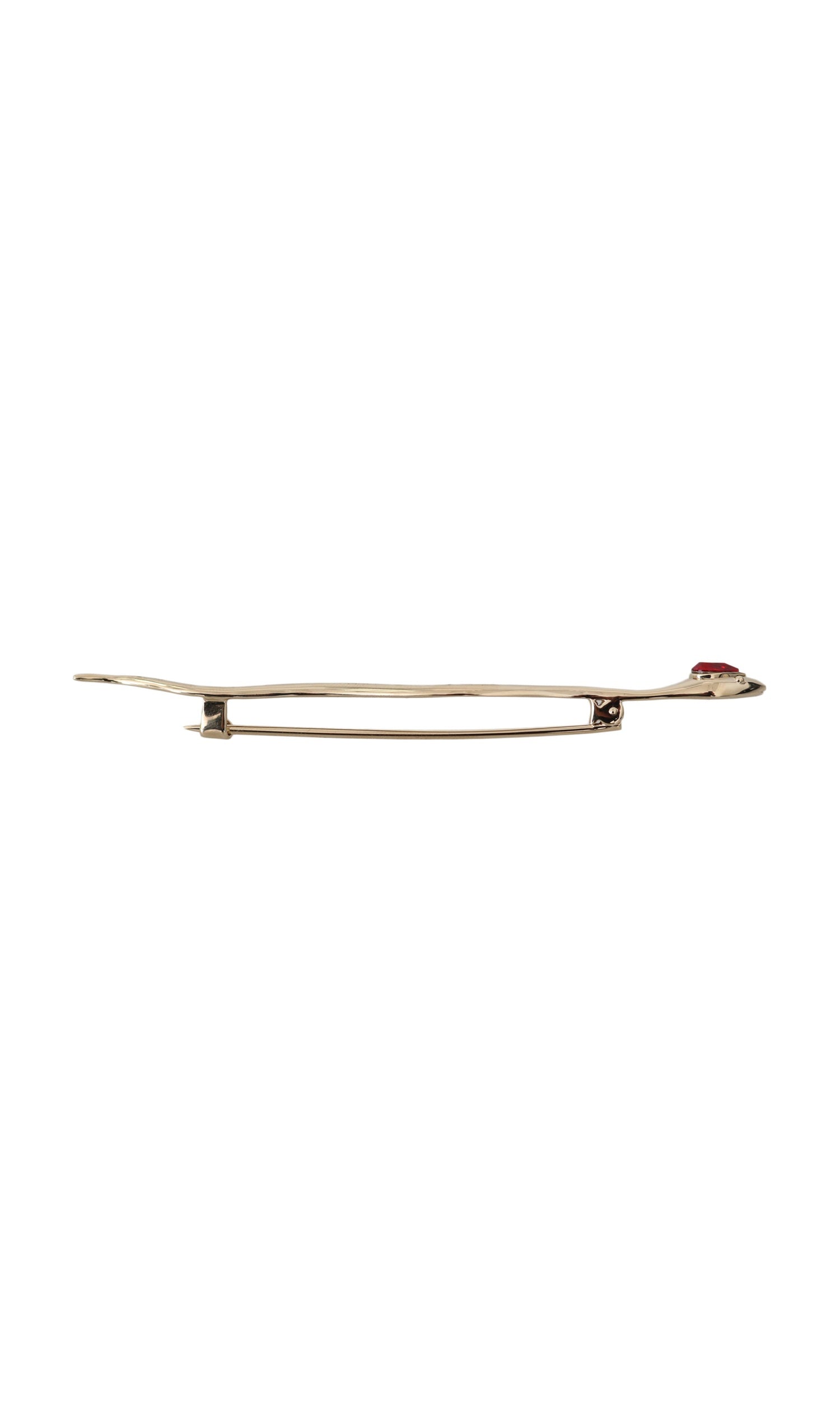 Dolce & Gabbana Elegant Crystal Brooch Silver Pin Glam Steals
