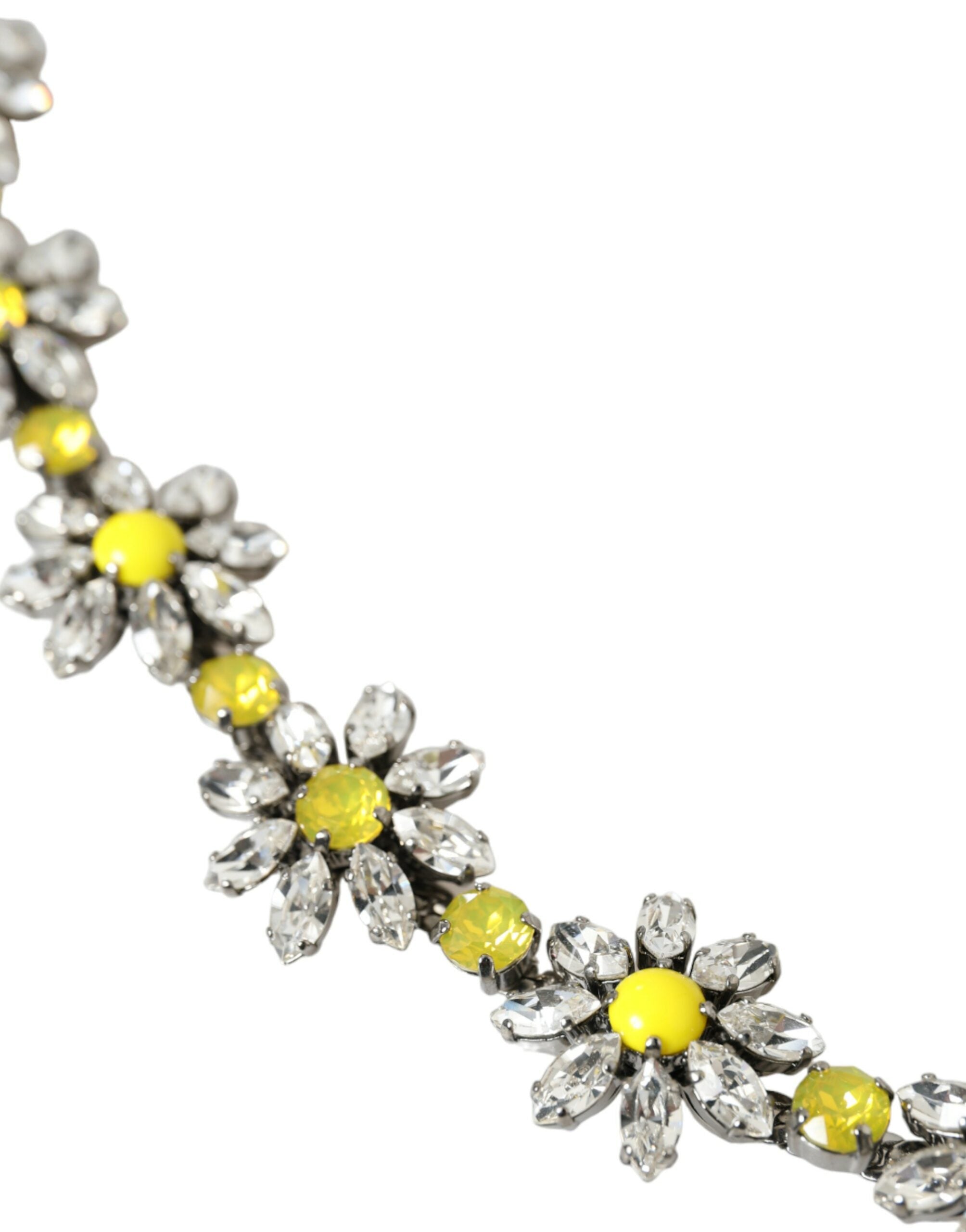 Dolce & Gabbana Elegant Crystal-Embellished Leather Belt Glam Steals