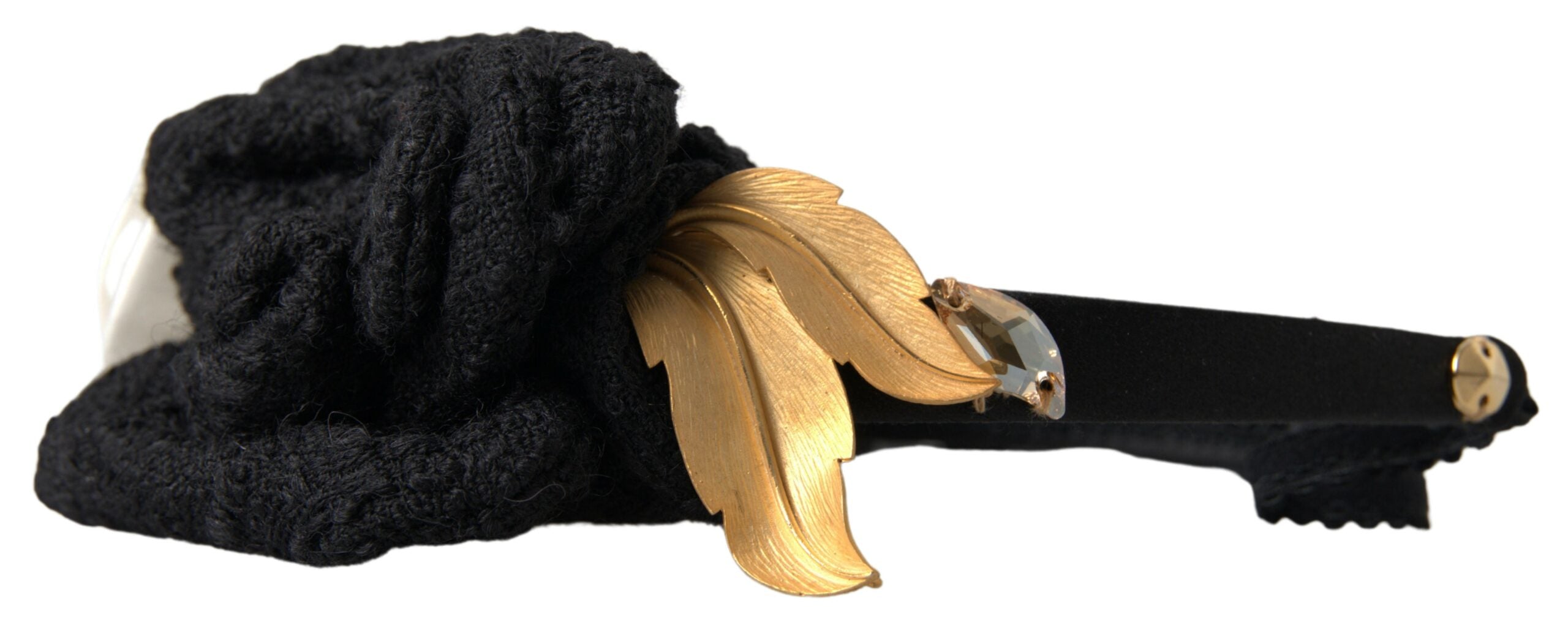 Dolce & Gabbana Elegant Crystal-Embellished Silk Diadem Glam Steals