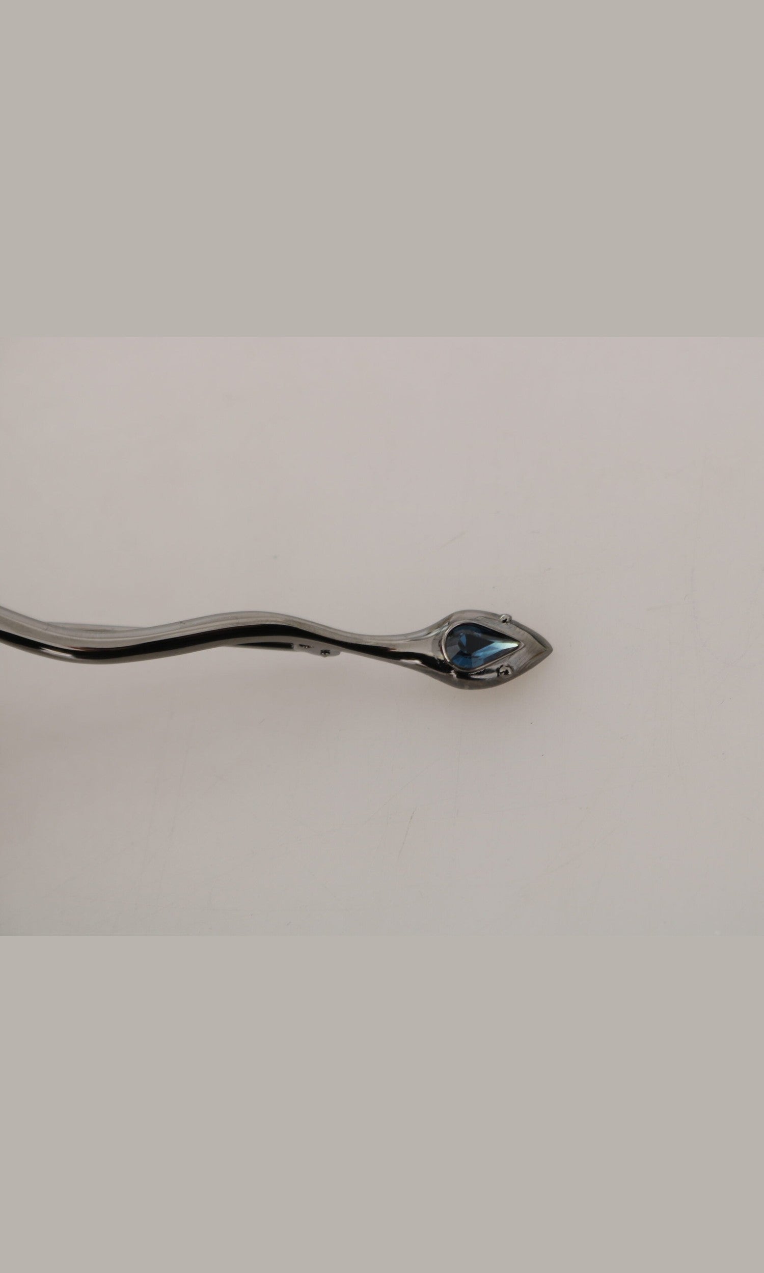 Dolce & Gabbana Elegant Crystal-Embellished Silver Brooch Glam Steals