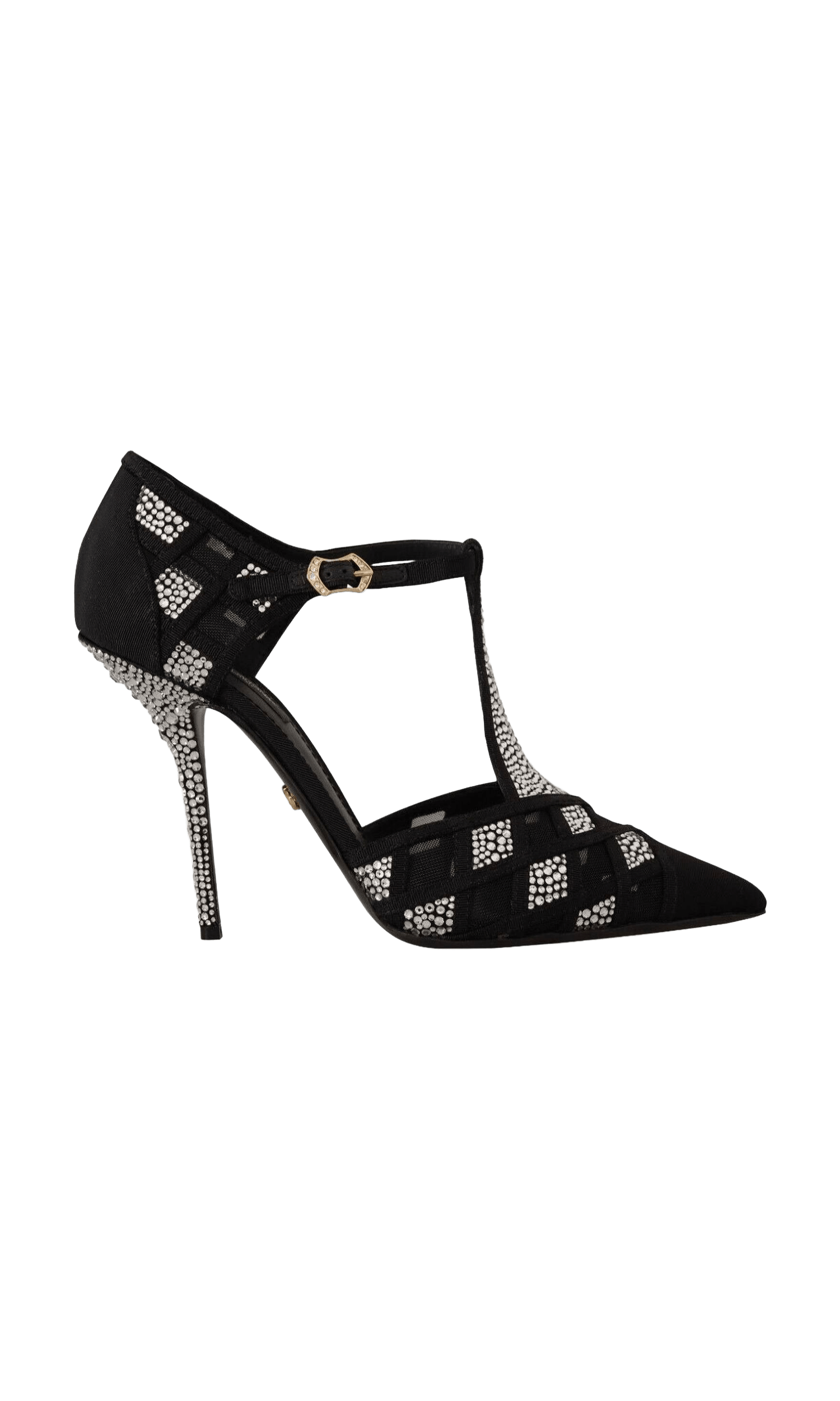 Dolce & Gabbana Elegant Crystal-Embellished Suede Pumps Glam Steals