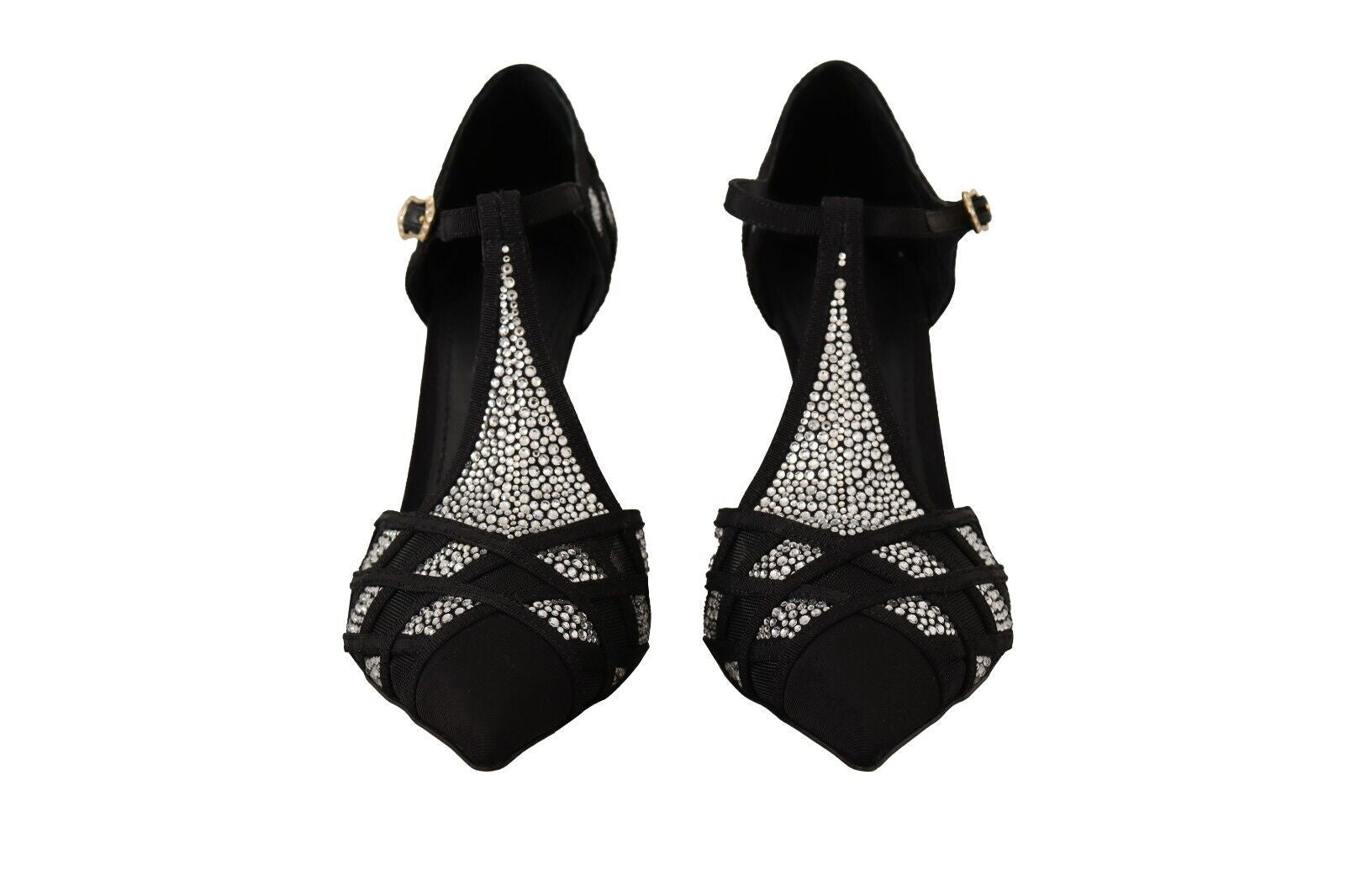 Dolce & Gabbana Elegant Crystal-Embellished Suede Pumps Glam Steals