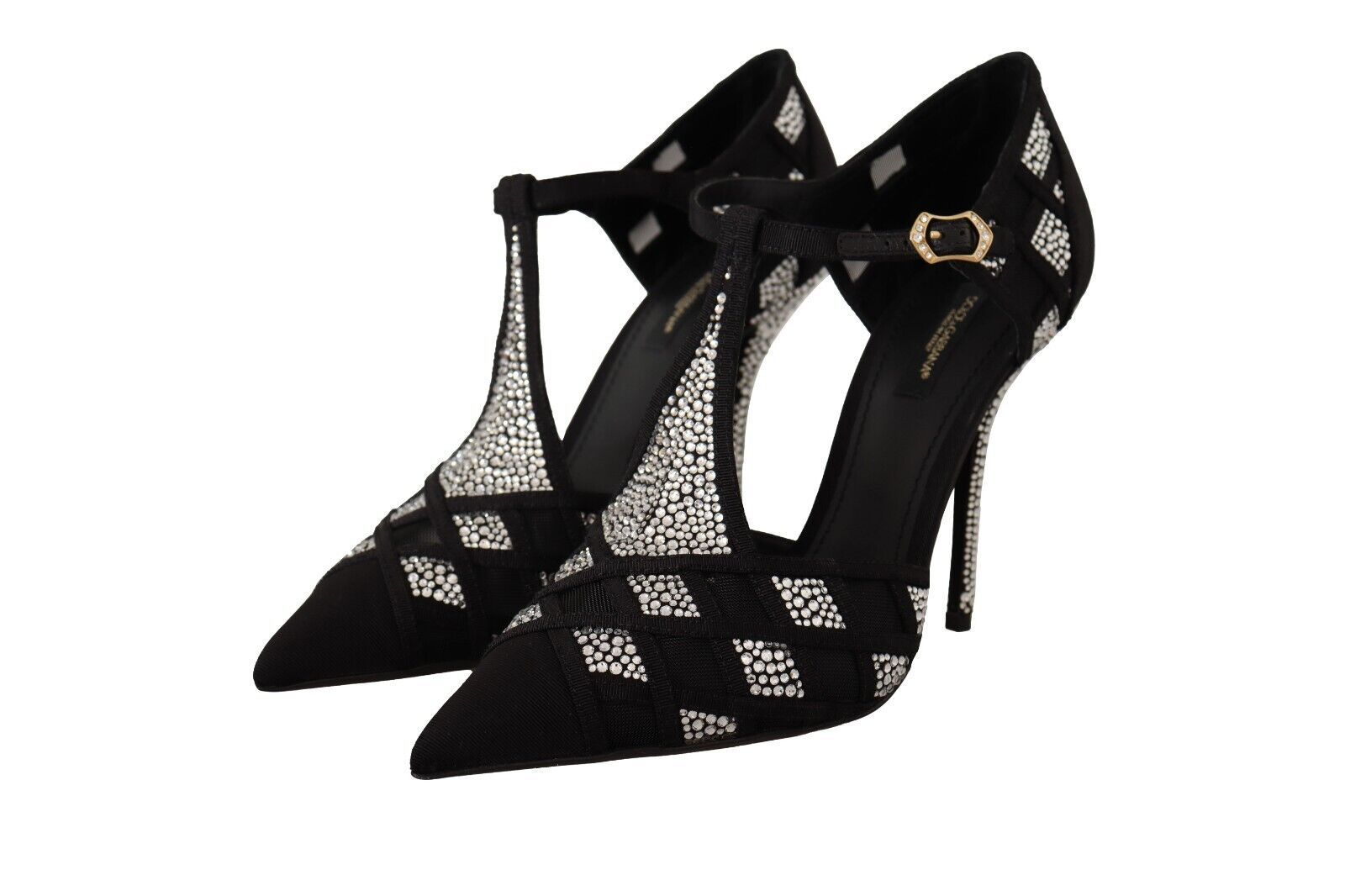 Dolce & Gabbana Elegant Crystal-Embellished Suede Pumps Glam Steals