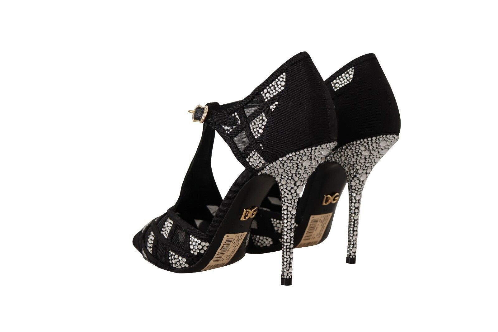 Dolce & Gabbana Elegant Crystal-Embellished Suede Pumps Glam Steals