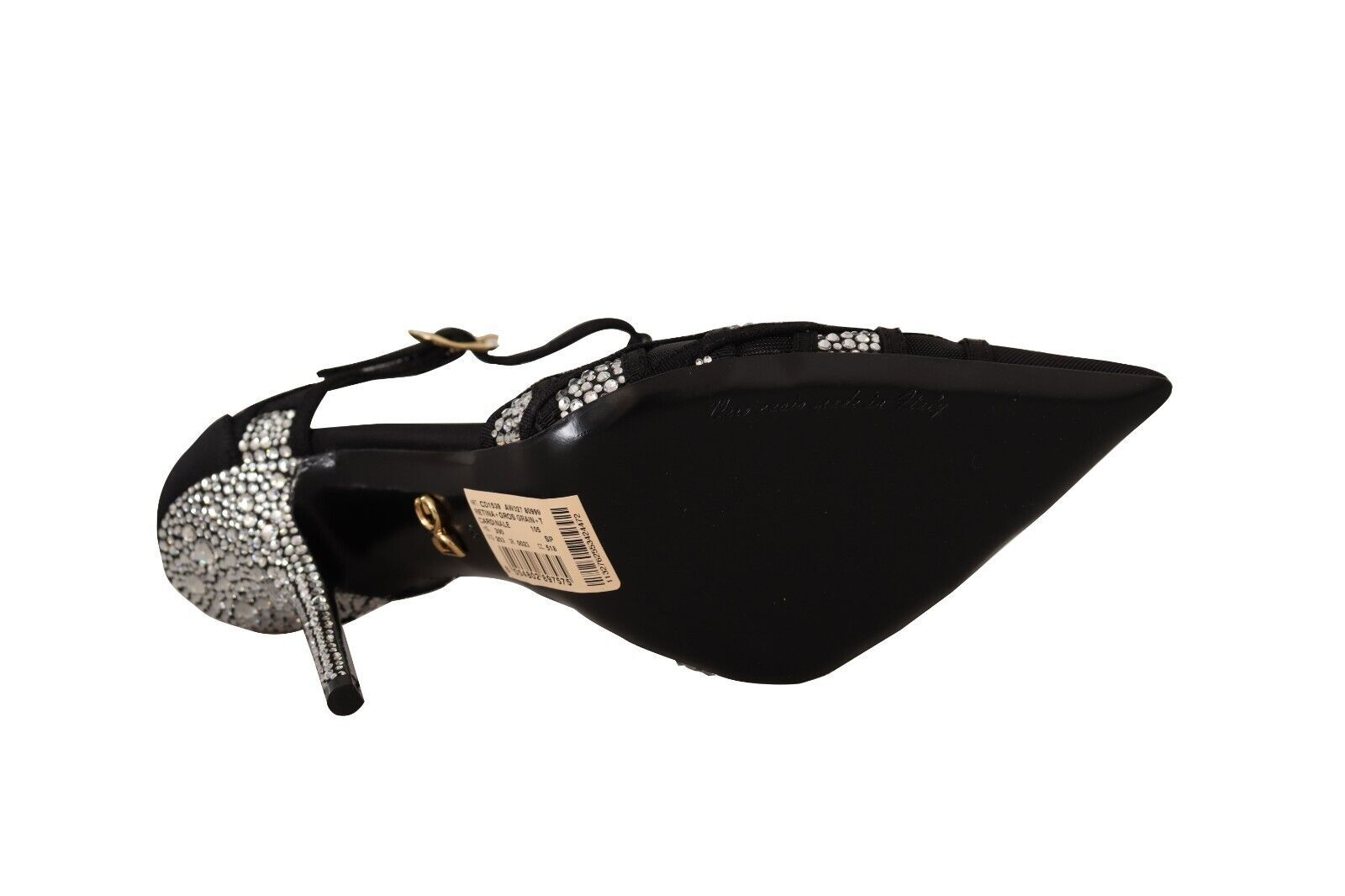 Dolce & Gabbana Elegant Crystal-Embellished Suede Pumps Glam Steals