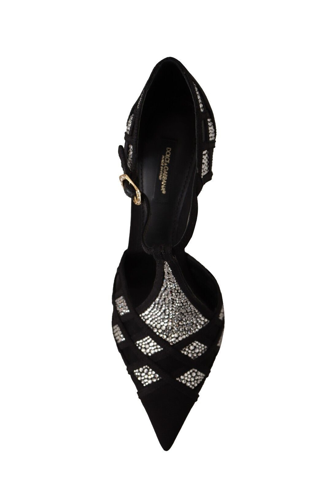 Dolce & Gabbana Elegant Crystal-Embellished Suede Pumps Glam Steals