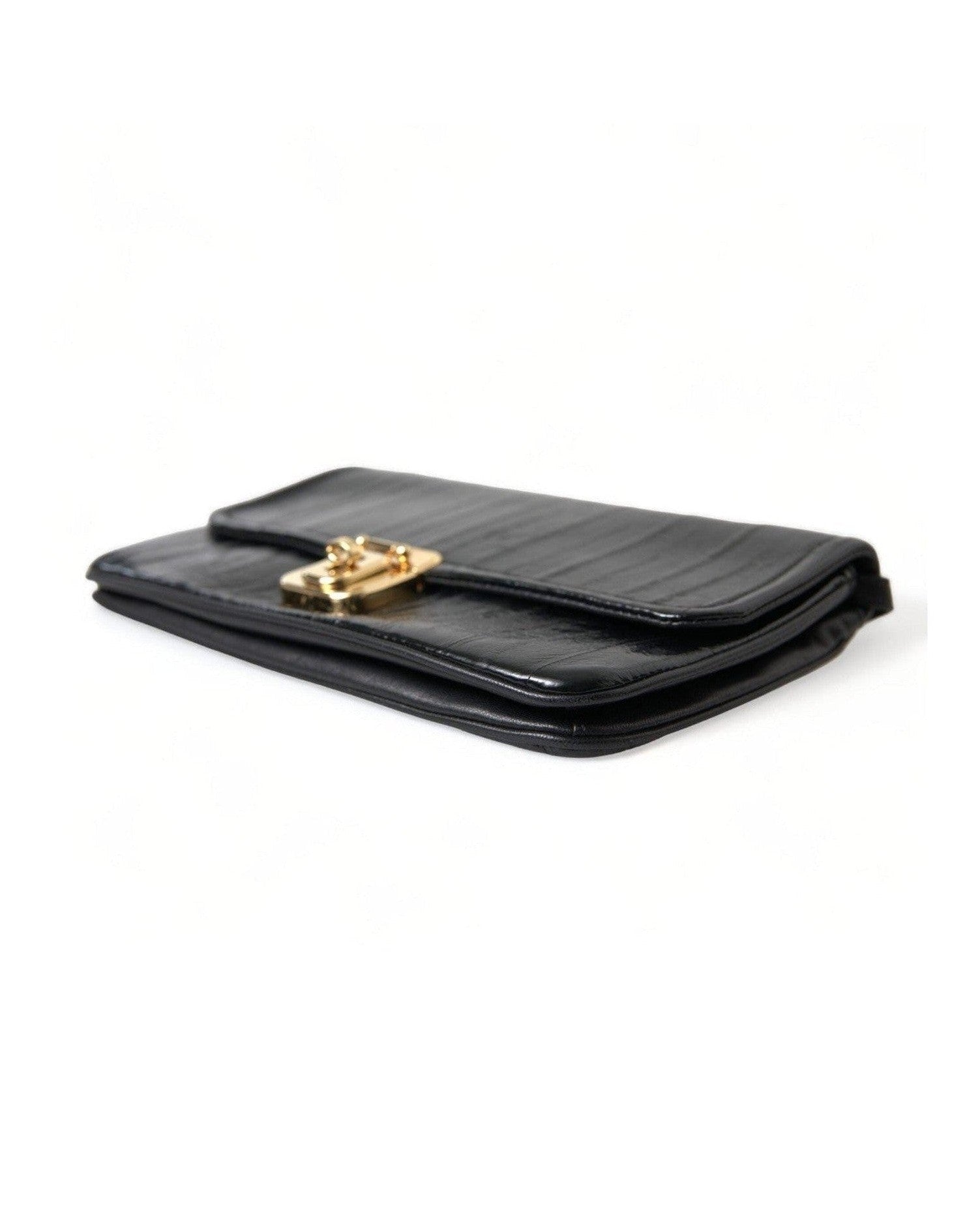 Dolce & Gabbana Elegant Eelskin Leather Shoulder Bag Glam Steals