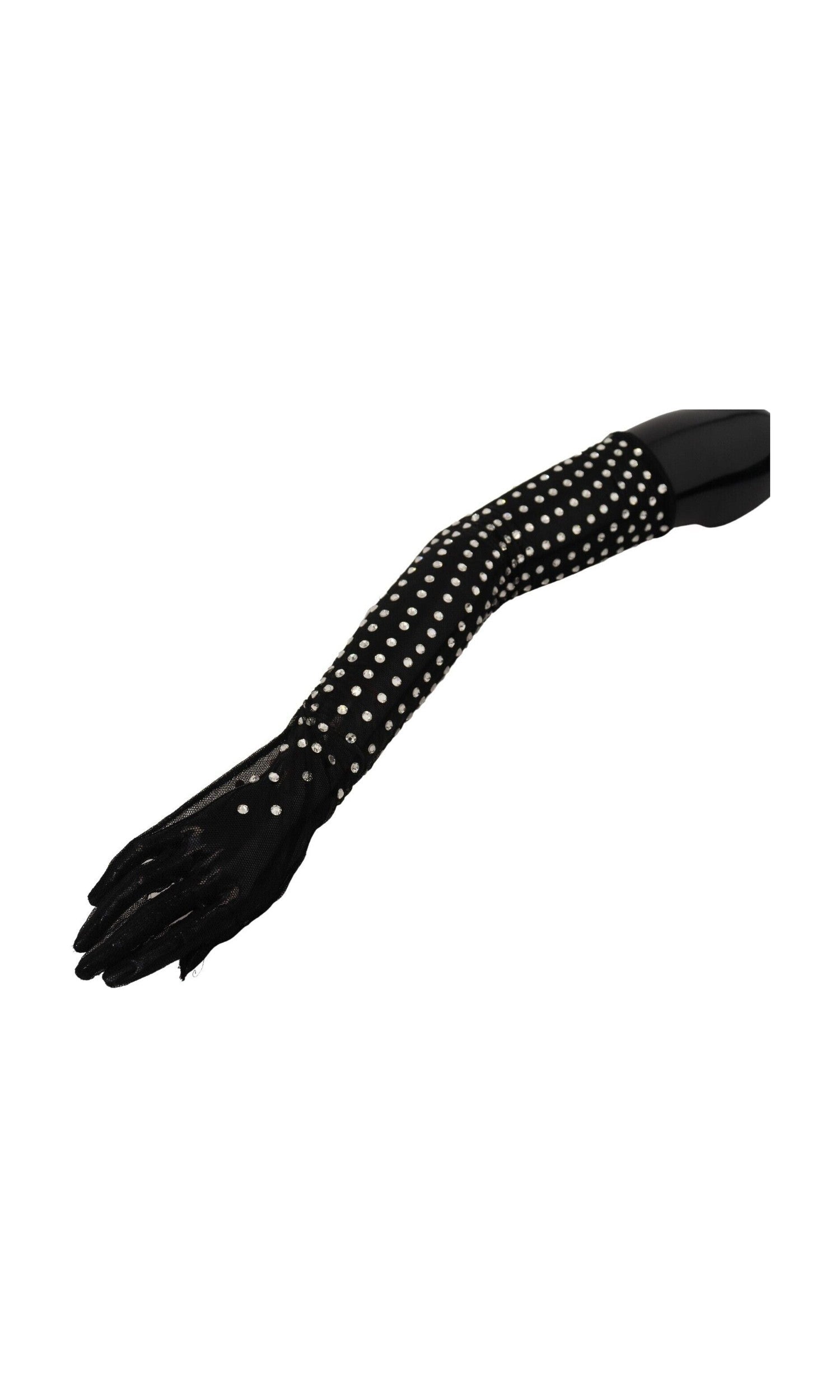 Dolce & Gabbana Elegant Elbow Length Black Gloves Glam Steals