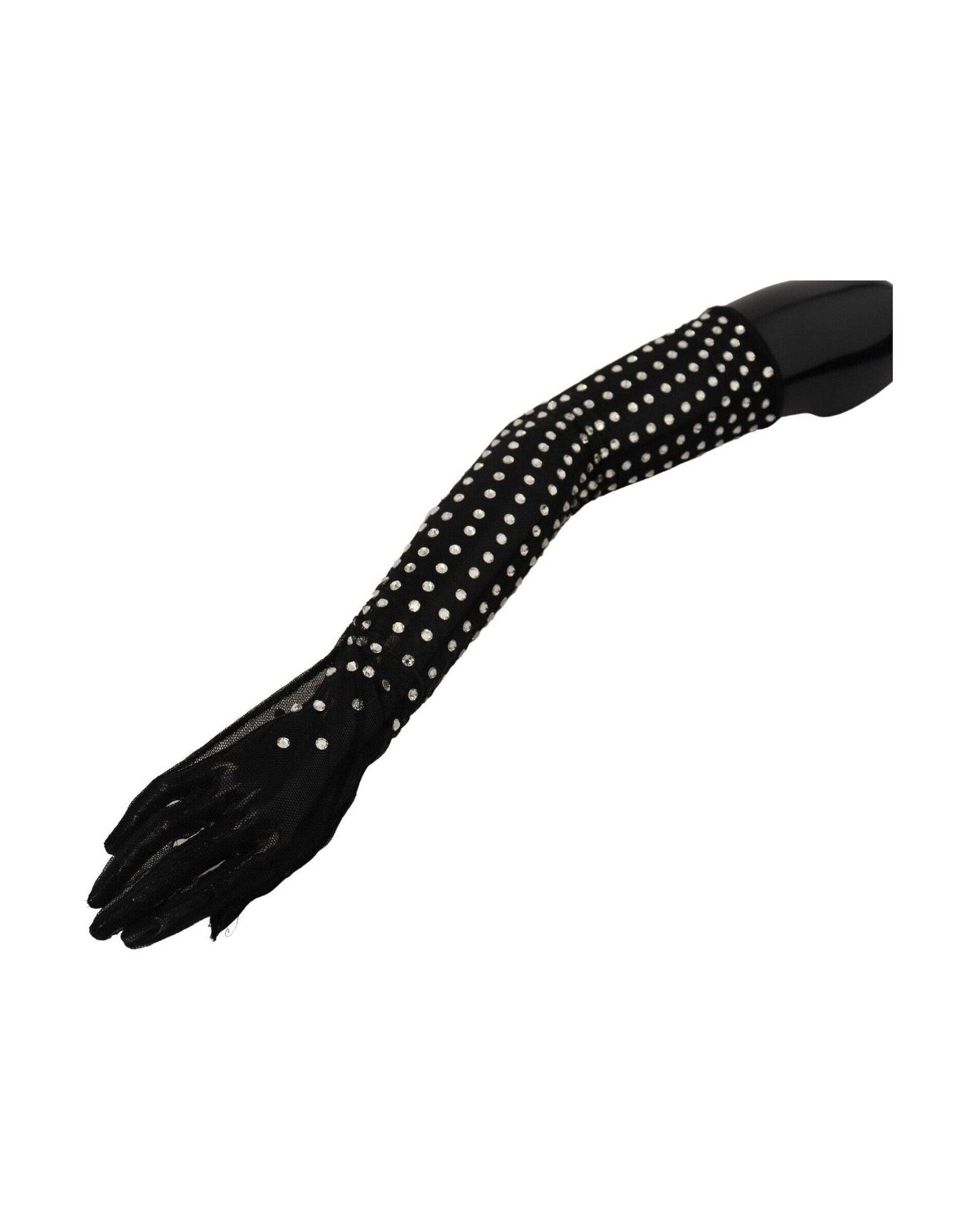 Dolce & Gabbana Elegant Elbow Length Black Gloves Glam Steals