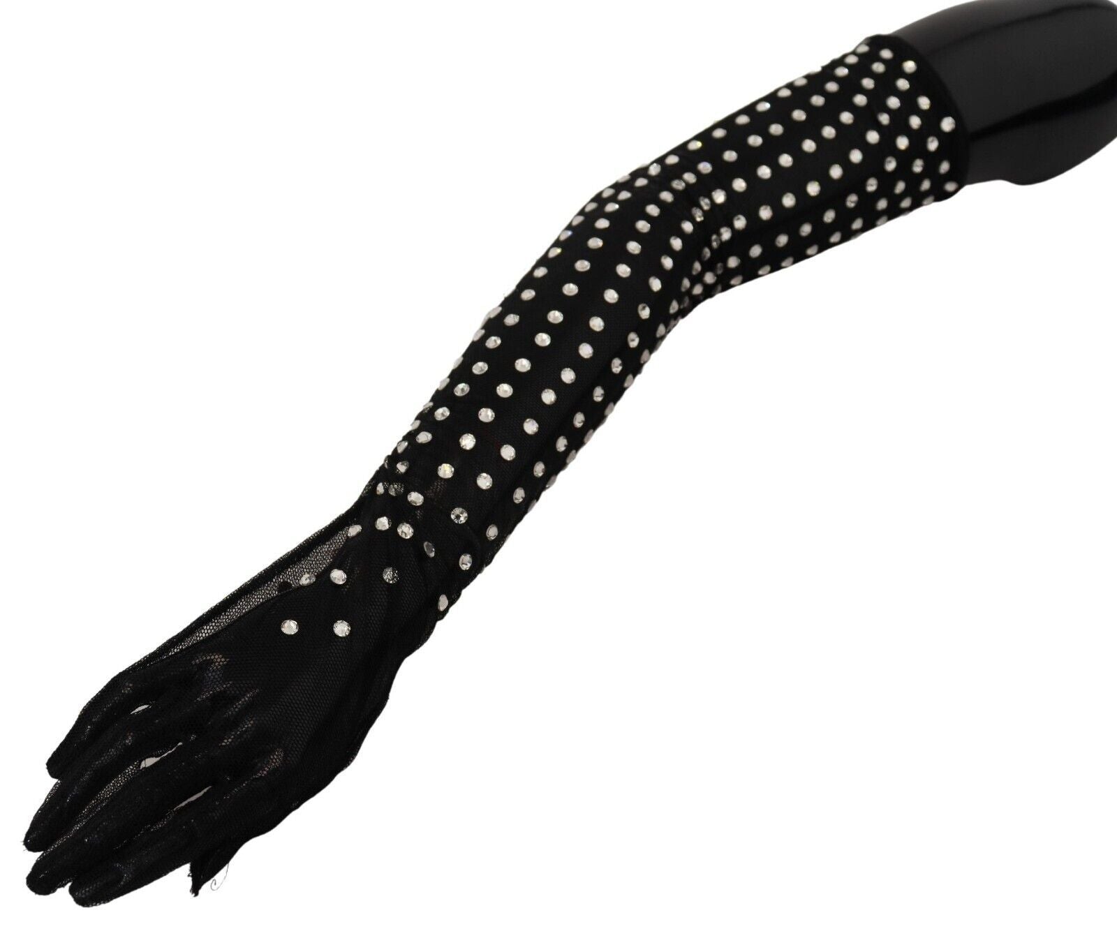 Dolce & Gabbana Elegant Elbow Length Black Gloves Glam Steals