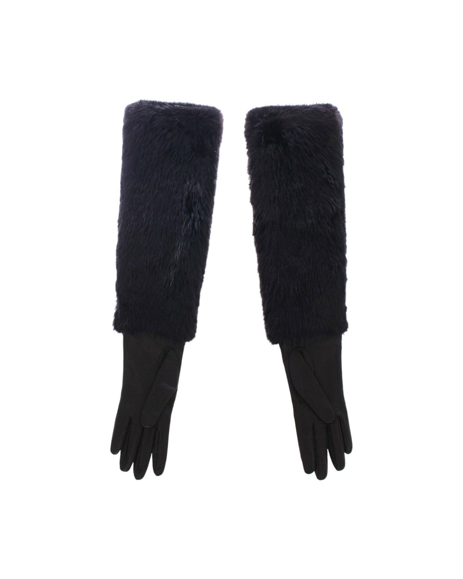 Dolce & Gabbana Elegant Elbow Length Leather Gloves Glam Steals