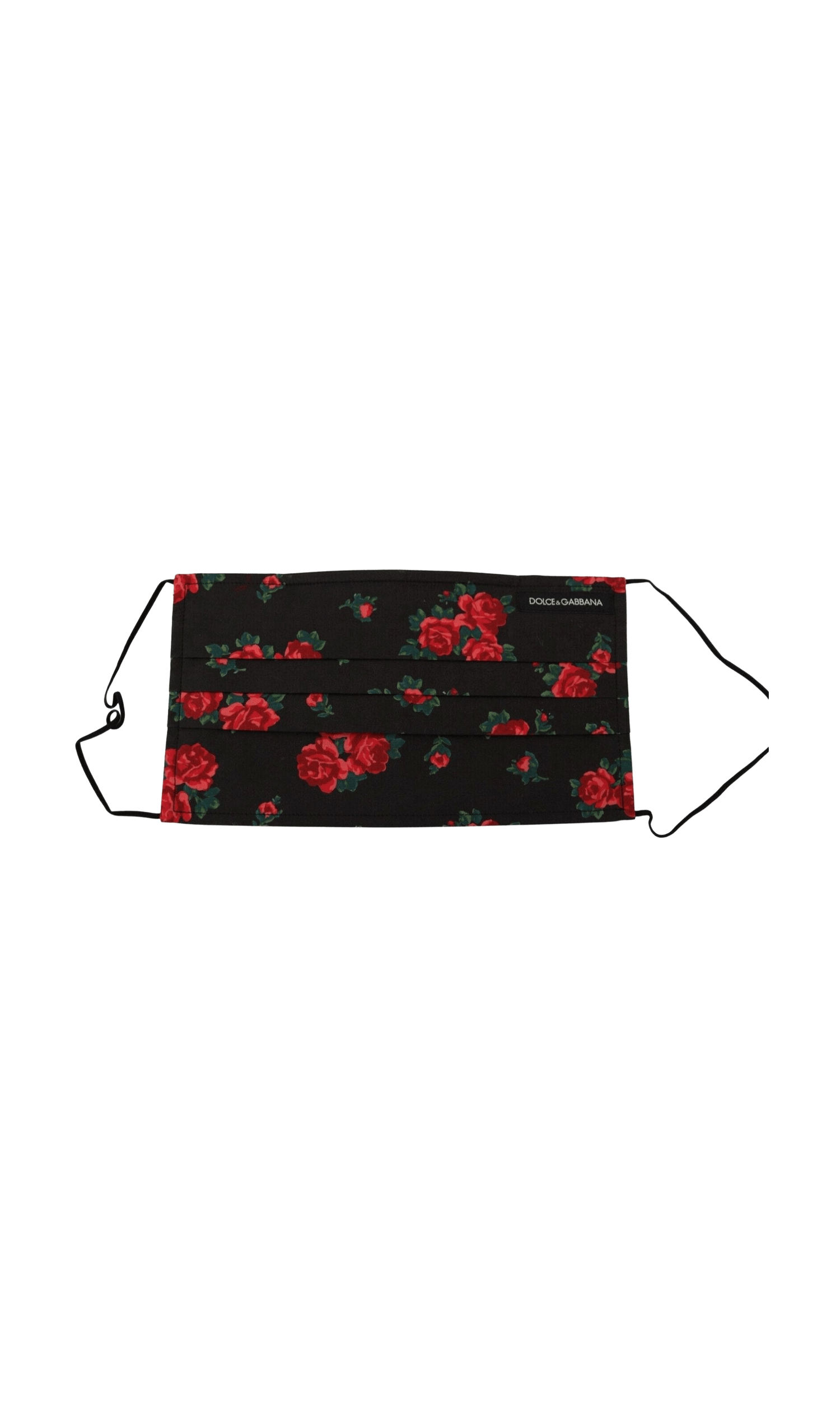 Dolce & Gabbana Elegant Floral Cotton Pleated Face Mask Glam Steals
