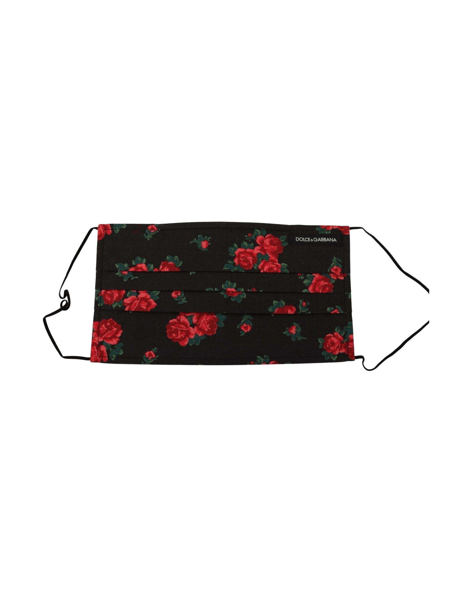 Dolce & Gabbana Elegant Floral Cotton Pleated Face Mask Glam Steals