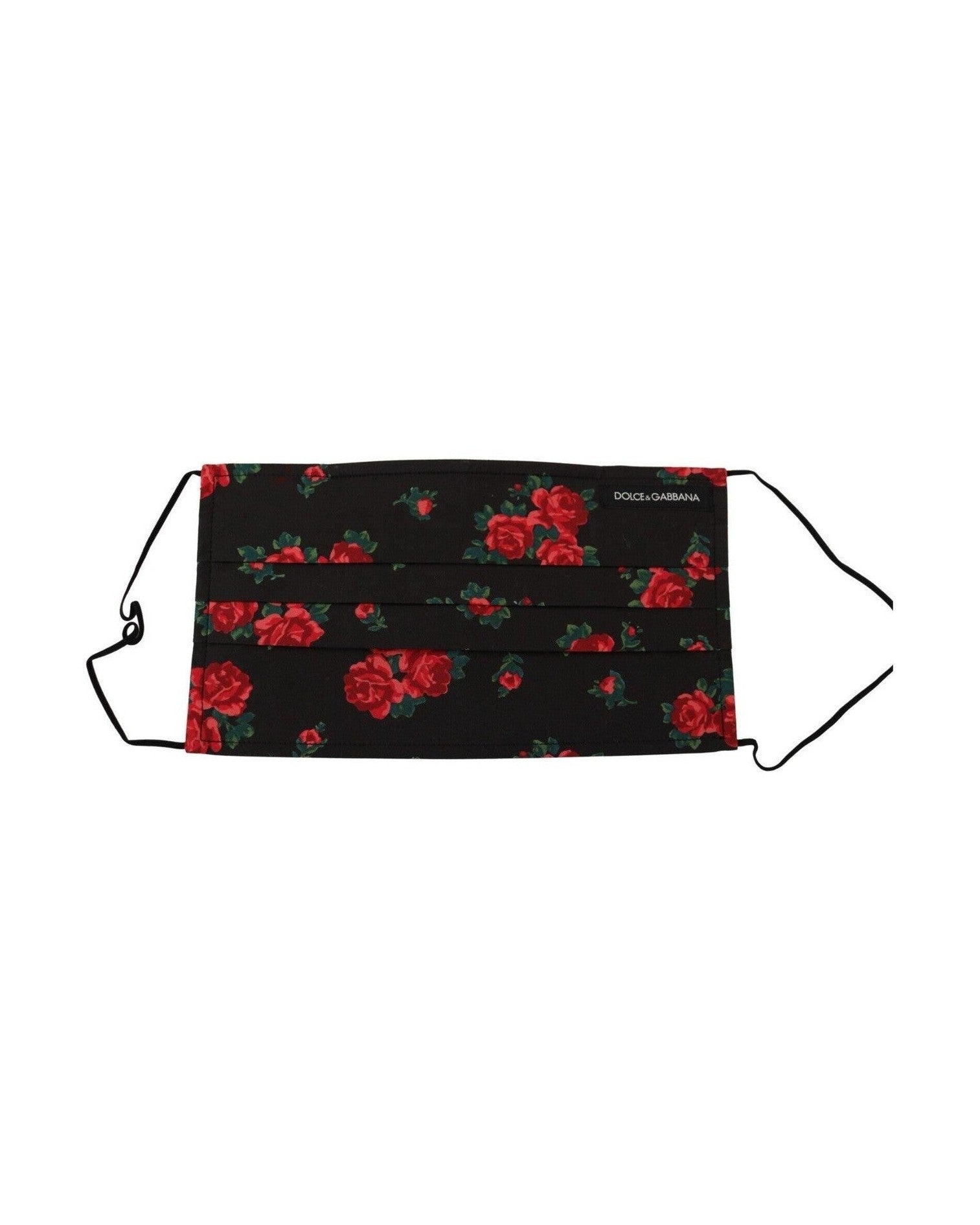 Dolce & Gabbana Elegant Floral Cotton Pleated Face Mask Glam Steals