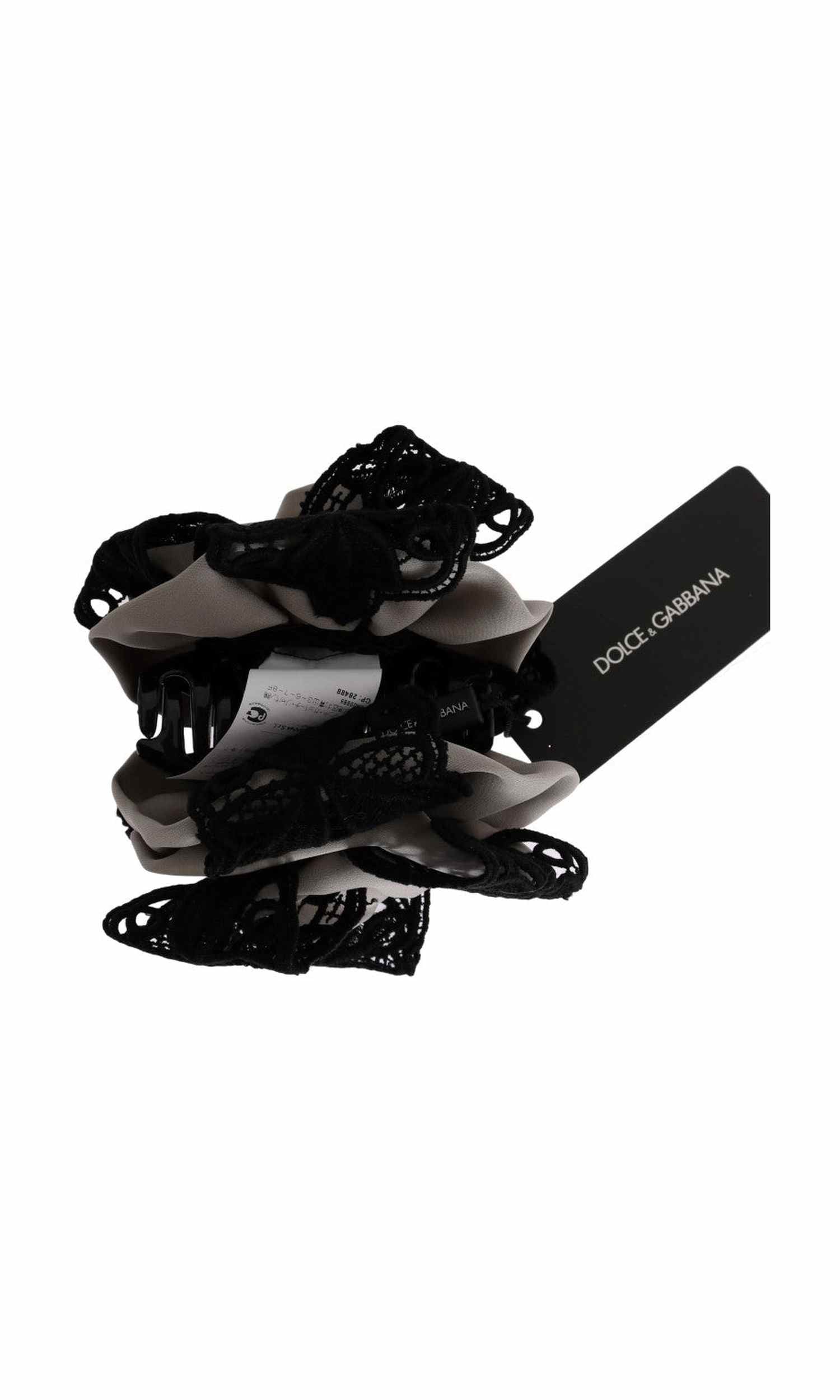 Dolce & Gabbana Elegant Floral Lace Hair Claw