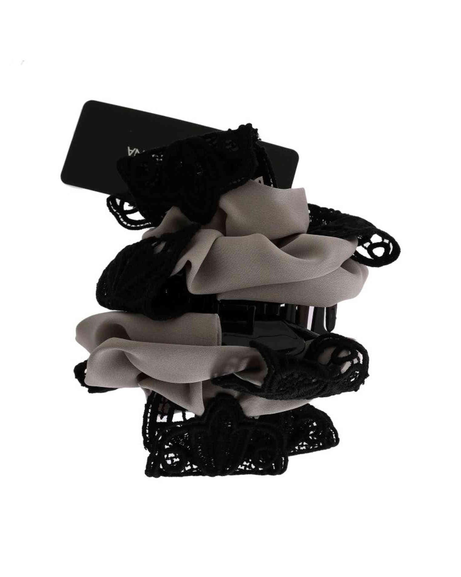 Dolce & Gabbana Elegant Floral Lace Hair Claw Glam Steals