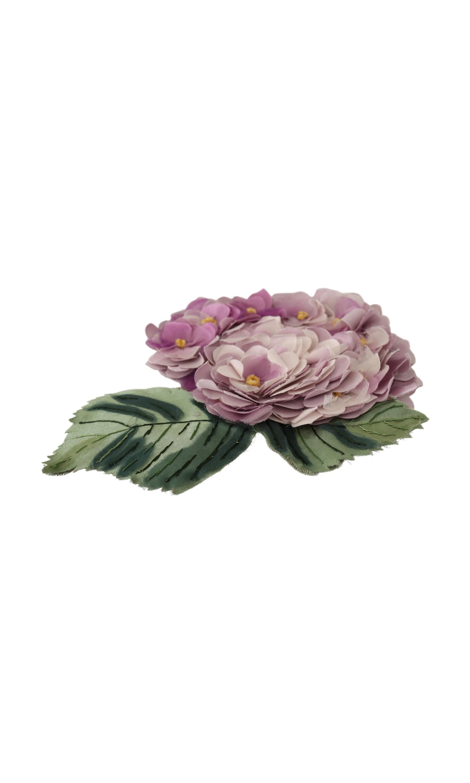Dolce & Gabbana Elegant Floral Silk Blend Purple Brooch Glam Steals
