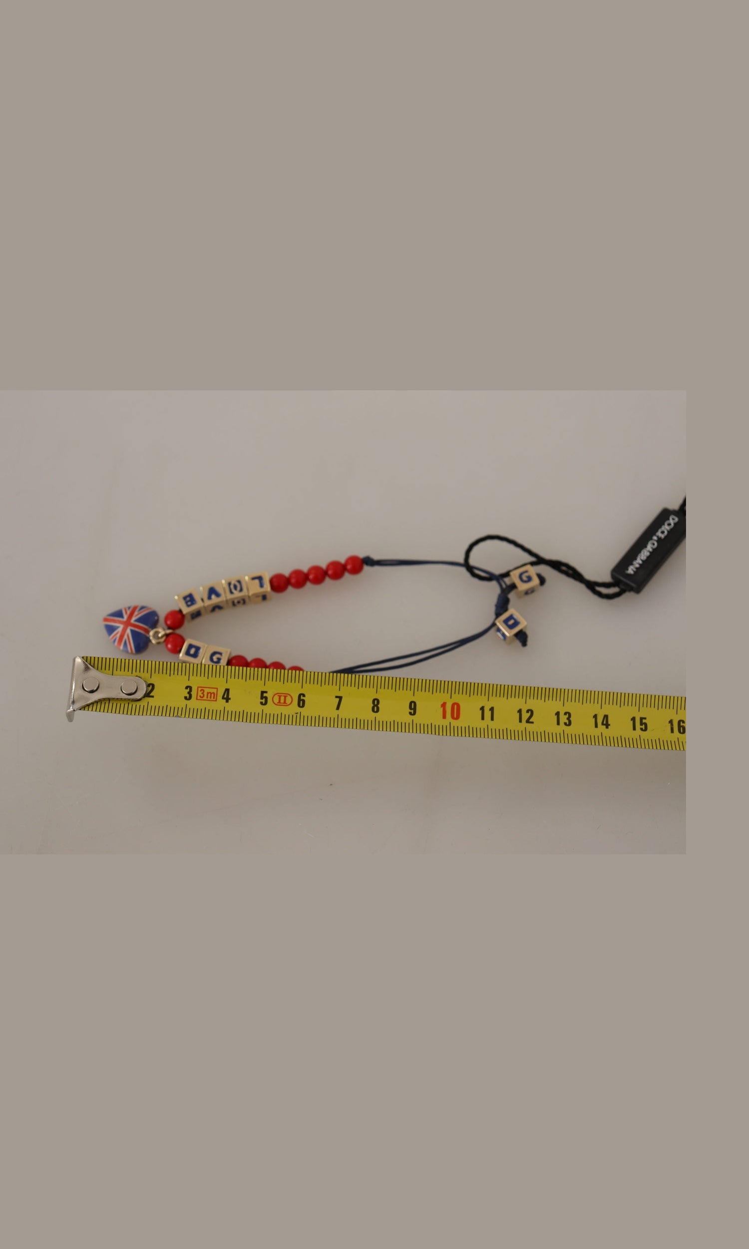 Dolce & Gabbana Elegant , Glass & Zama Blue Red Bracelet Glam Steals