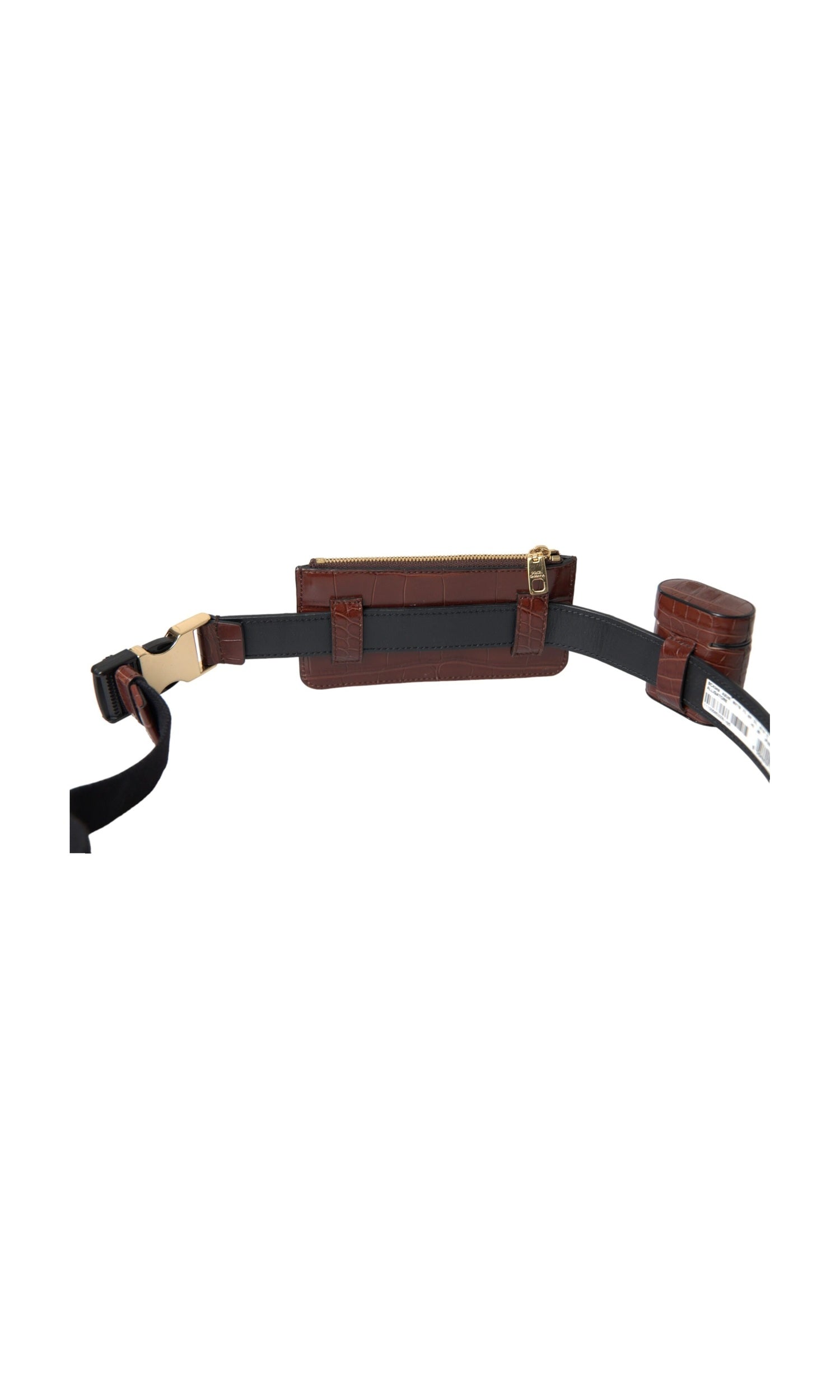 Dolce & Gabbana Elegant Leather Airpod & Coin Purse Duo Glam Steals