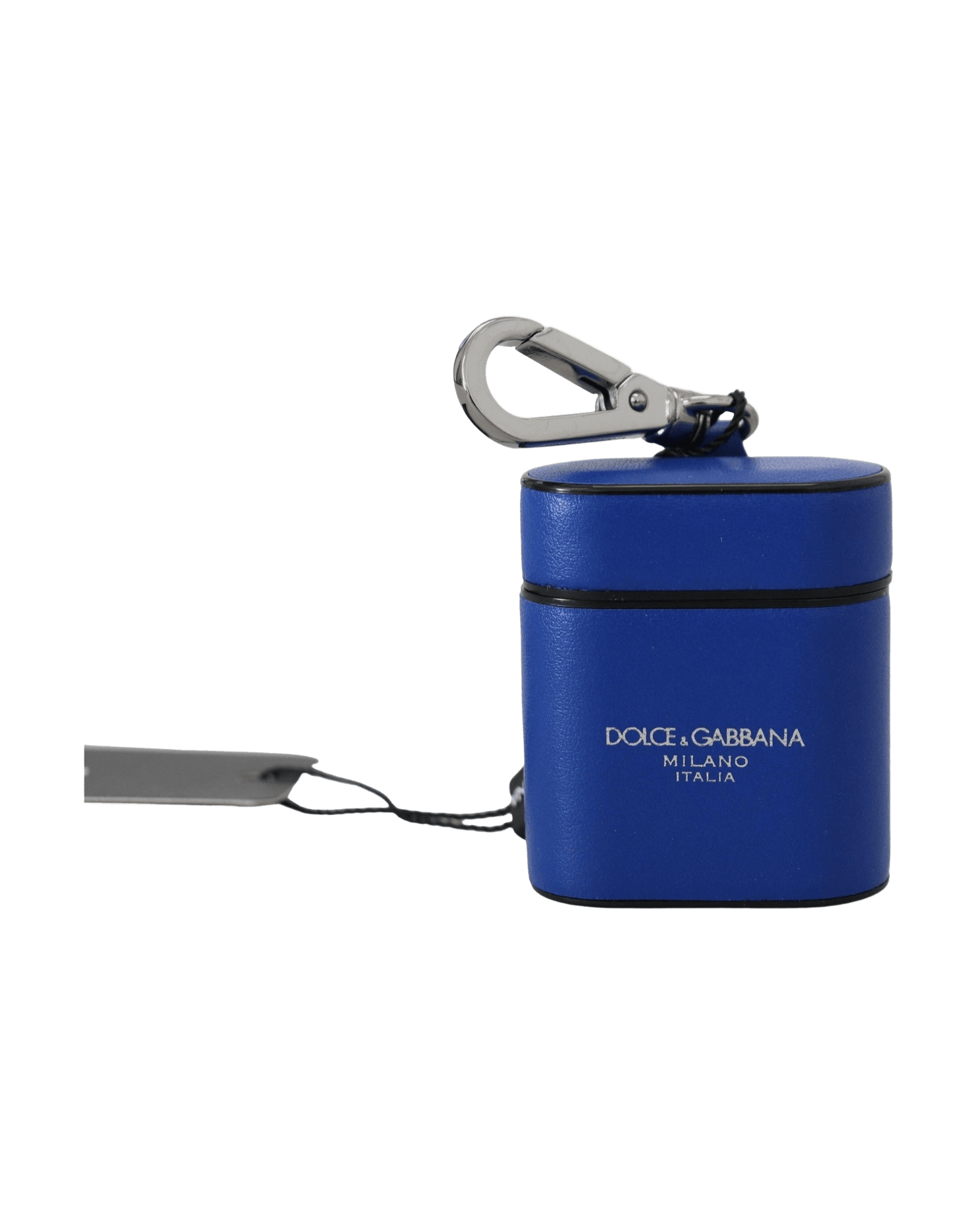 Dolce & Gabbana Elegant Leather Airpods Blue Case Glam Steals