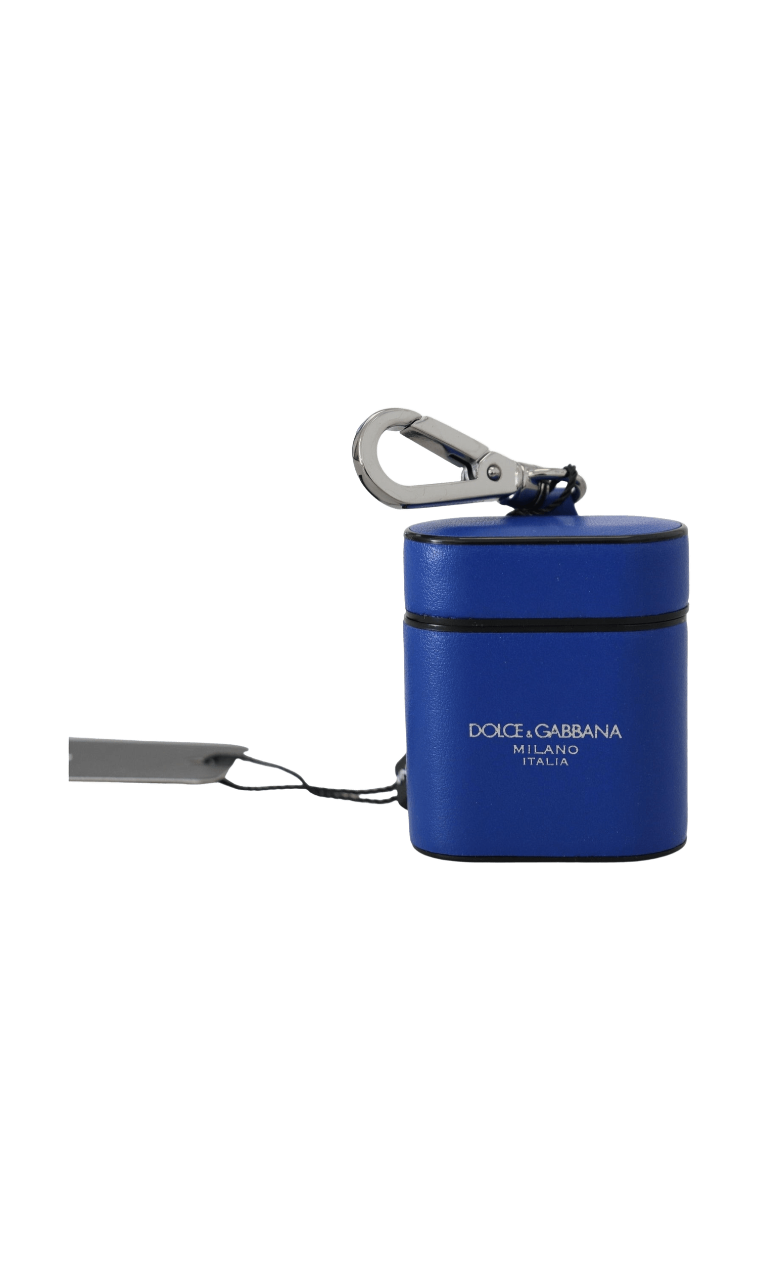 Dolce & Gabbana Elegant Leather Airpods Blue Case Glam Steals