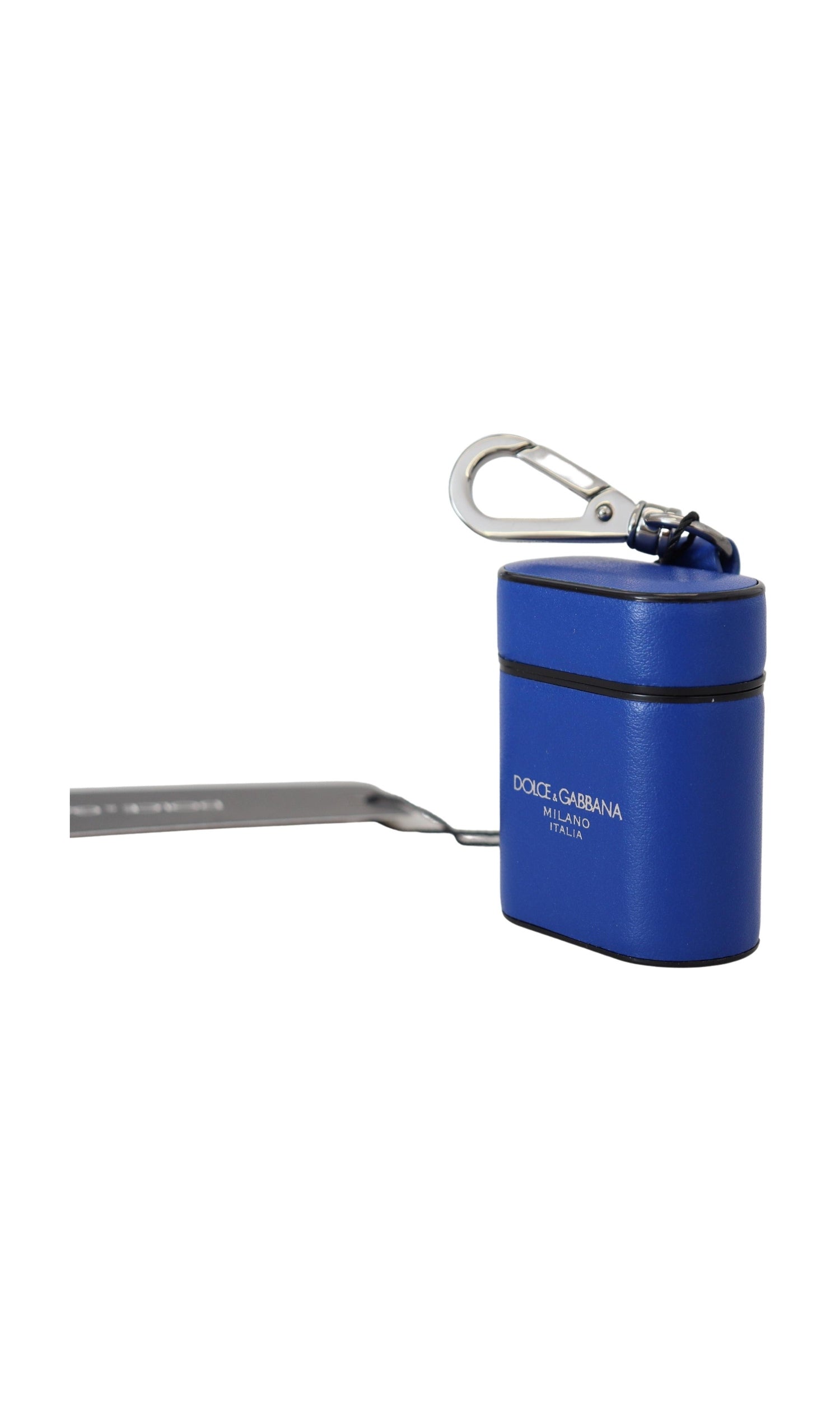 Dolce & Gabbana Elegant Leather Airpods Blue Case Glam Steals