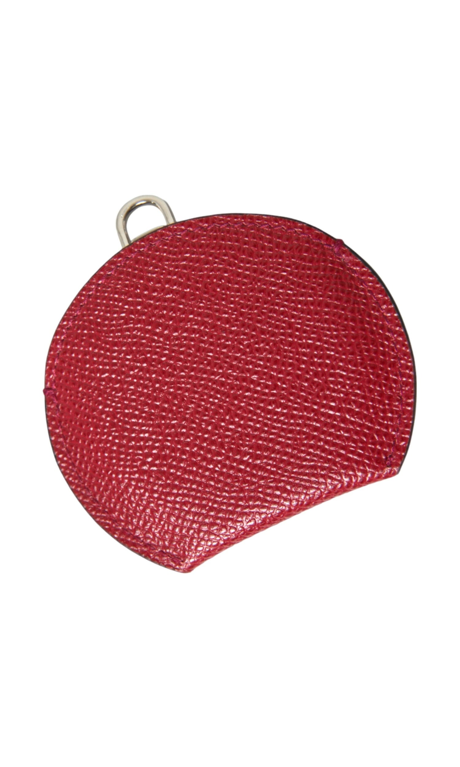 Dolce & Gabbana Elegant Leather Mirror Red Holder Glam Steals