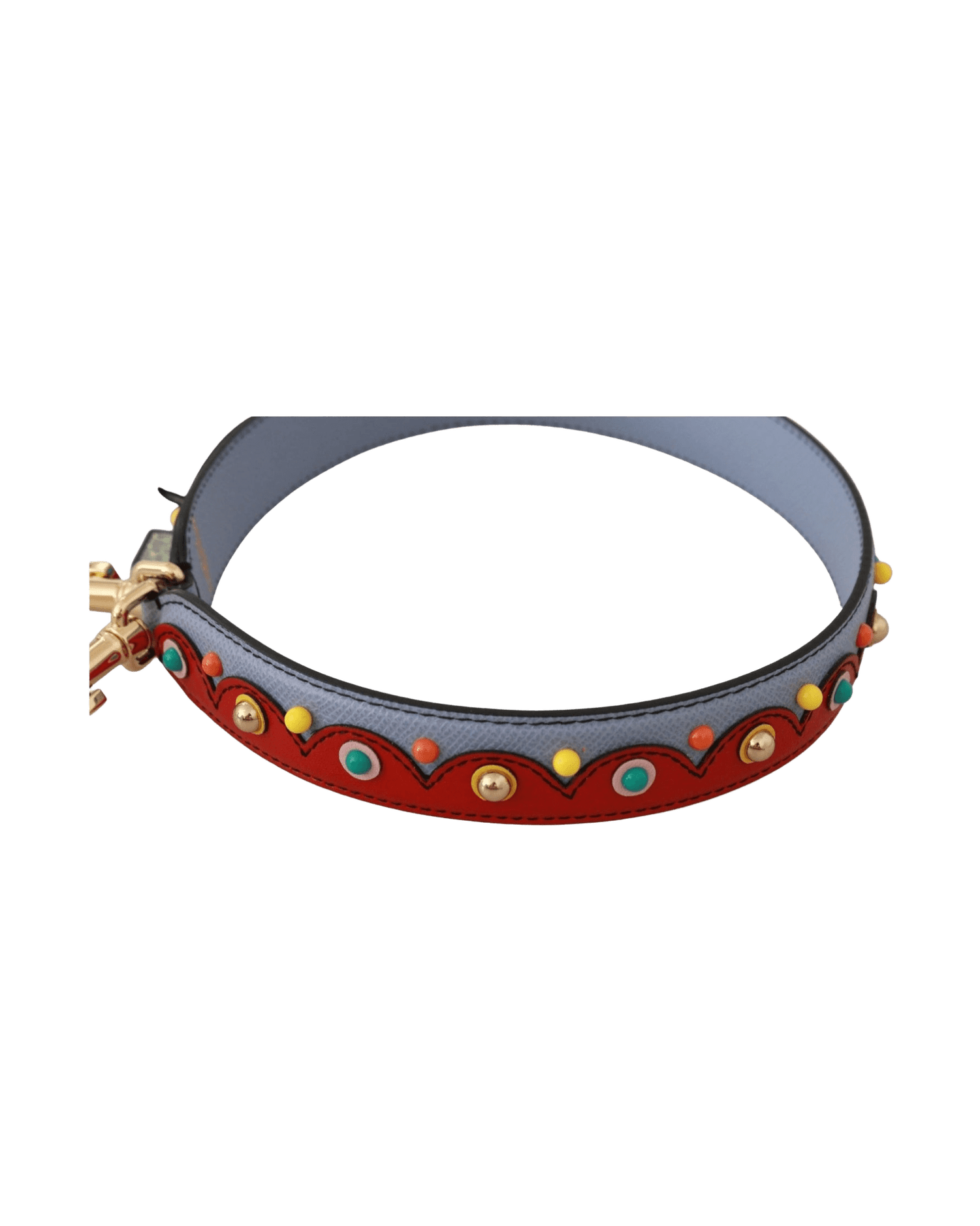 Dolce & Gabbana Elegant Leather Shoulder Multicolor Strap Glam Steals