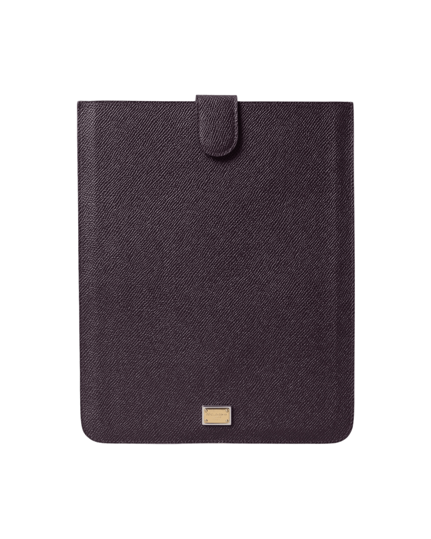 Dolce & Gabbana Elegant Leather Tablet Pouch In Brown Rich Glam Steals