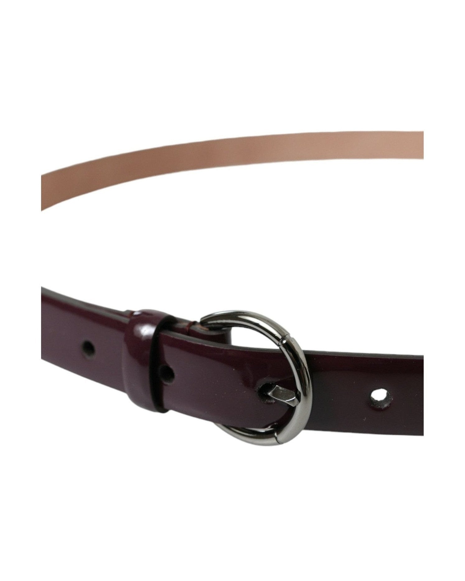 Dolce & Gabbana Elegant Leather Waist Maroon Belt Glam Steals
