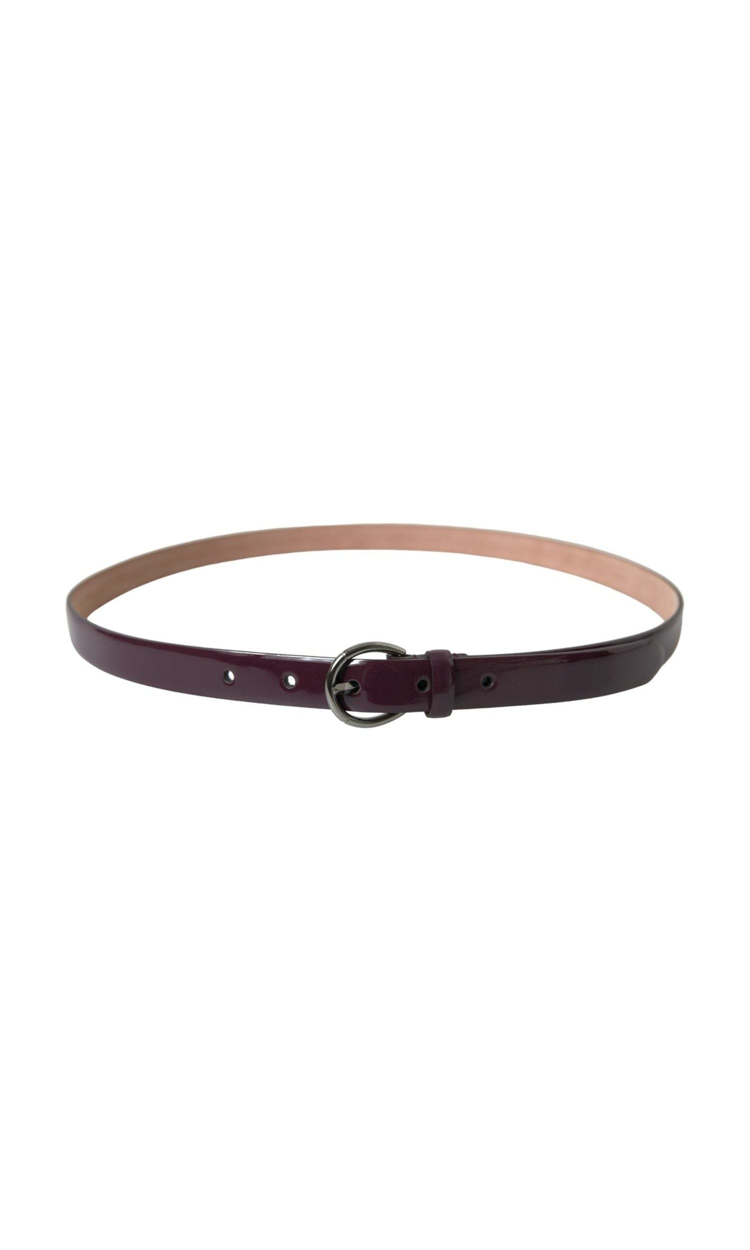 Dolce & Gabbana Elegant Leather Waist Maroon Belt Glam Steals