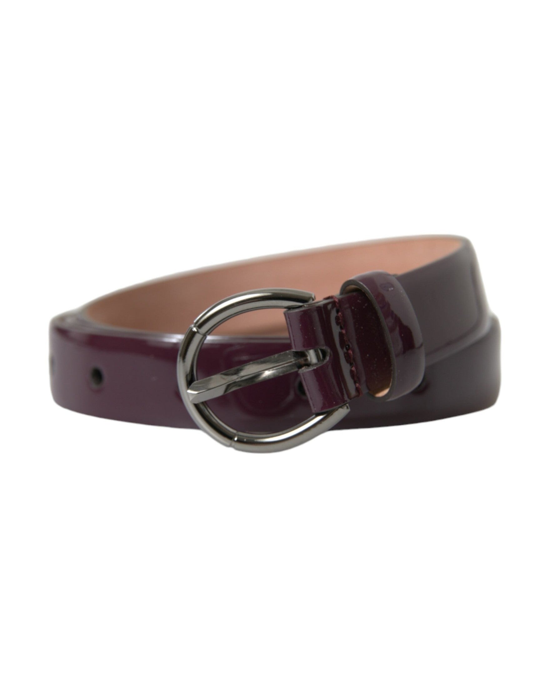 Dolce & Gabbana Elegant Leather Waist Maroon Belt Glam Steals