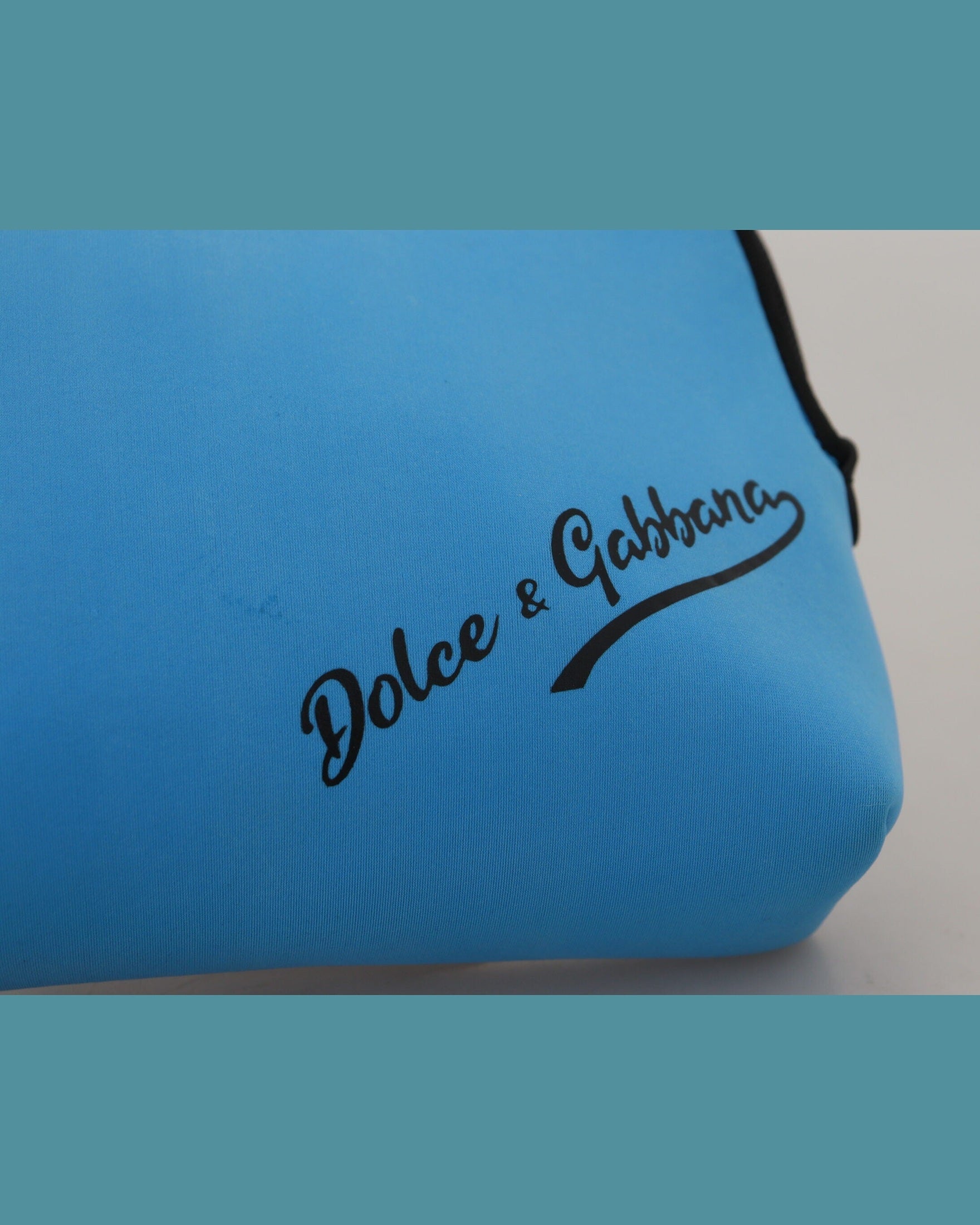 Dolce & Gabbana Elegant Polyamide Pouch Blue Bag Glam Steals