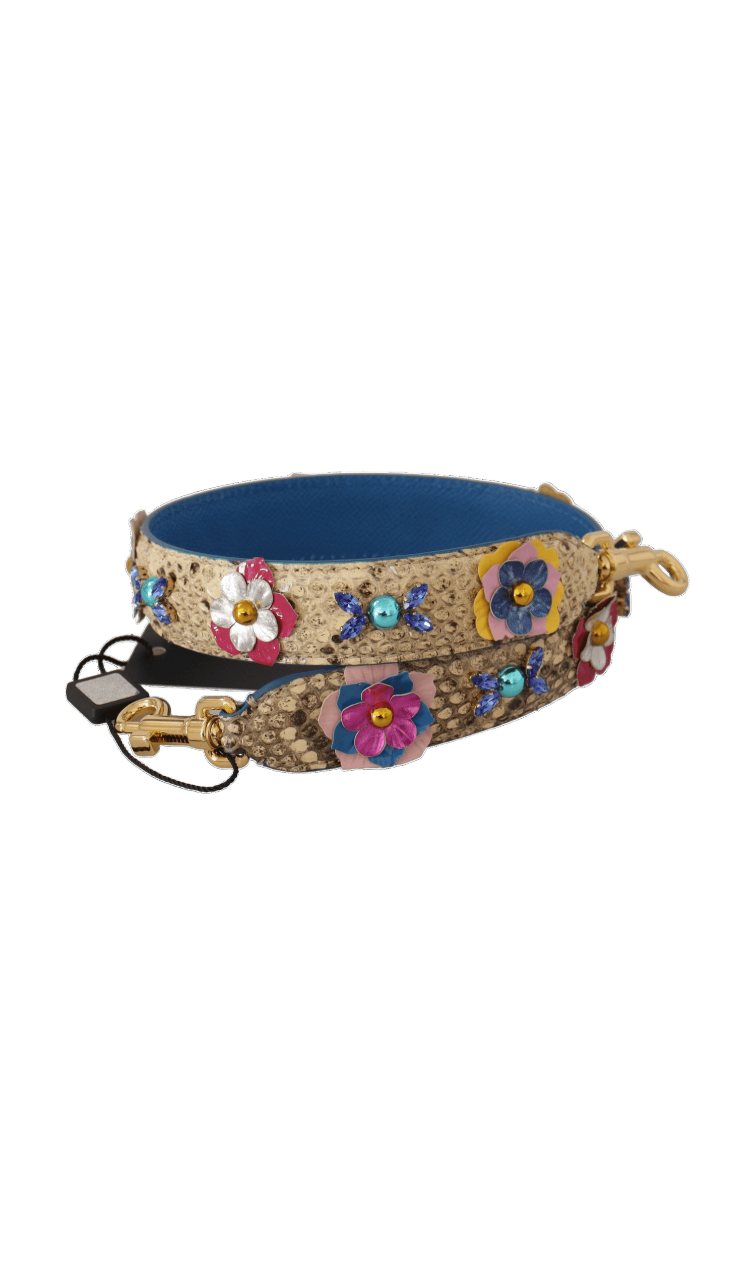 Dolce & Gabbana Elegant Python Leather Beige Strap Glam Steals