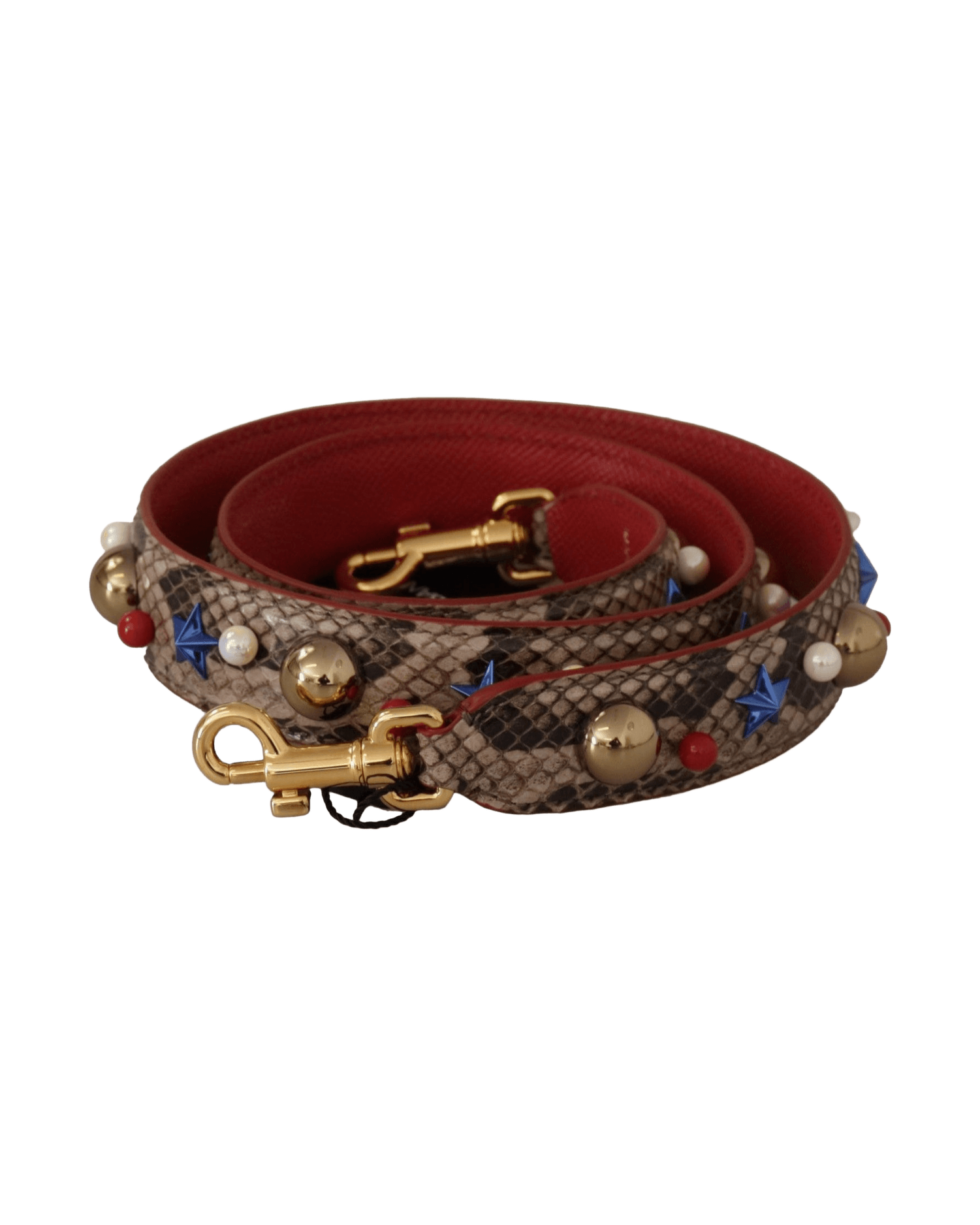 Dolce & Gabbana Elegant Python Leather Shoulder Strap Glam Steals