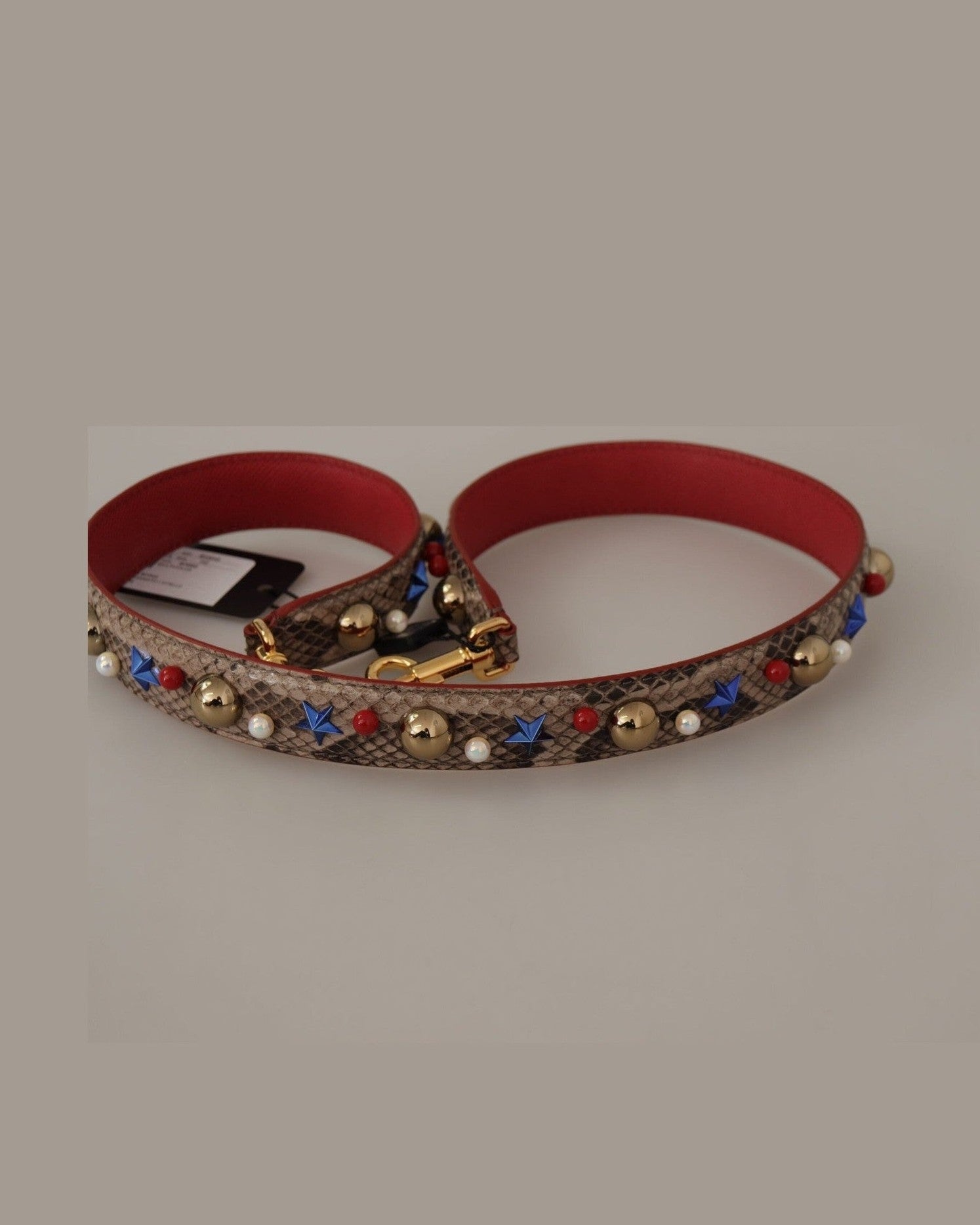 Dolce & Gabbana Elegant Python Leather Shoulder Strap Glam Steals