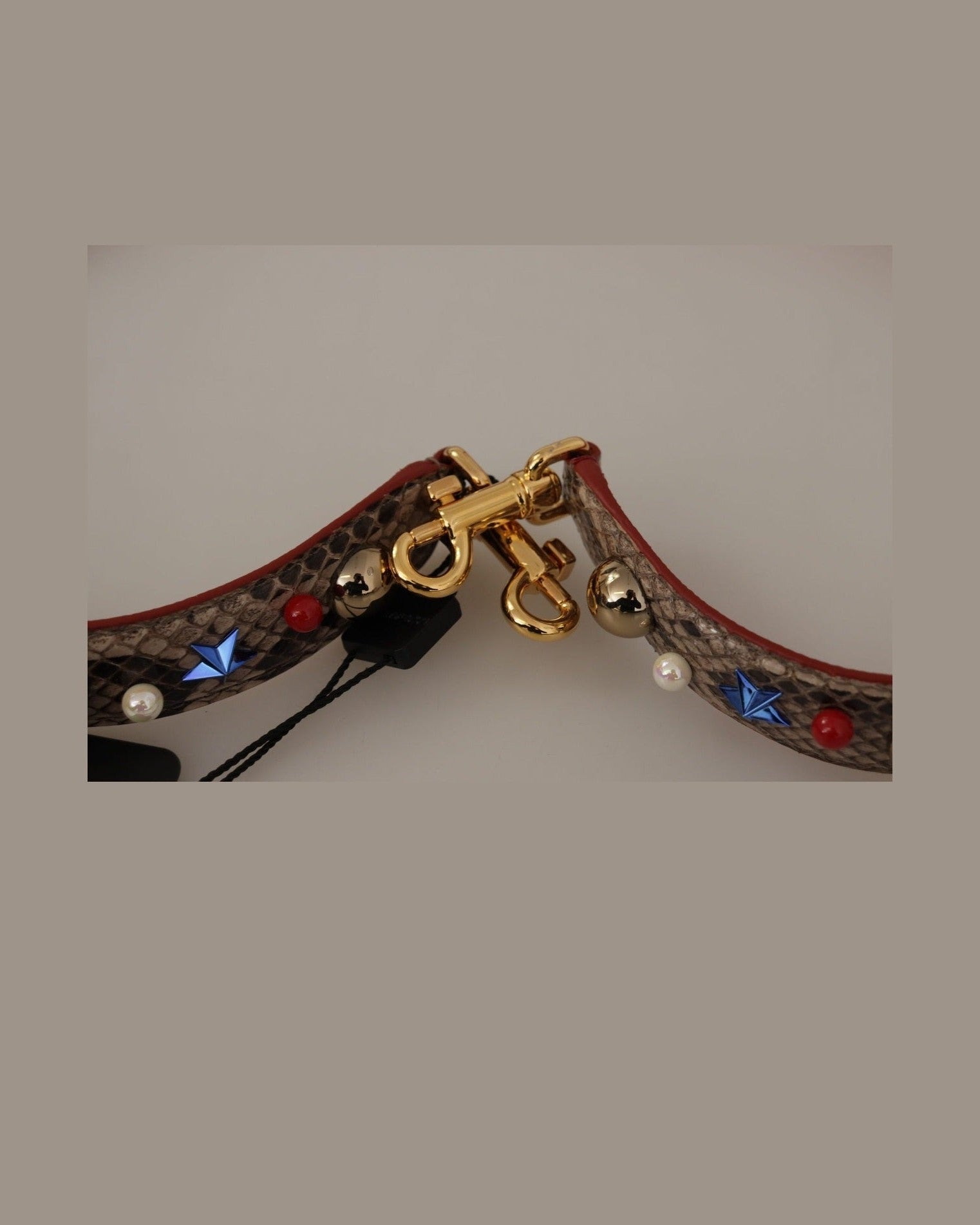 Dolce & Gabbana Elegant Python Leather Shoulder Strap Glam Steals