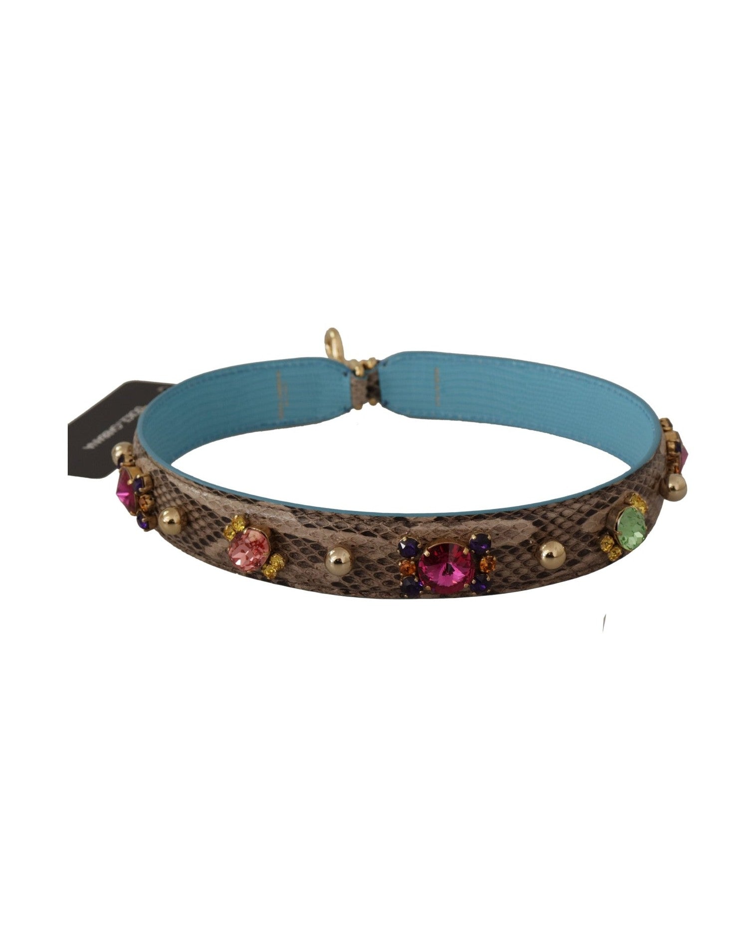 Dolce & Gabbana Elegant Python Leather Shoulder Strap Accessory Glam Steals