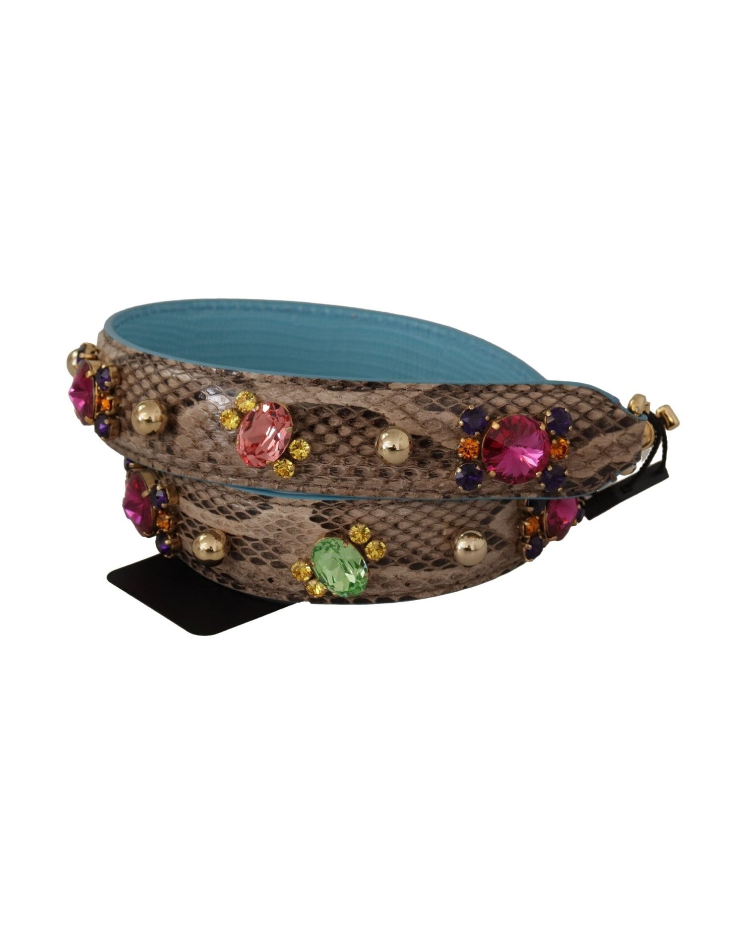 Dolce & Gabbana Elegant Python Leather Shoulder Strap Accessory Glam Steals