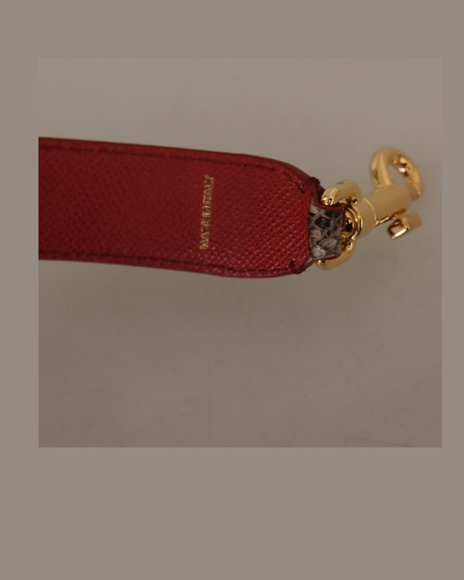 Dolce & Gabbana Elegant Python Leather Shoulder Strap Glam Steals